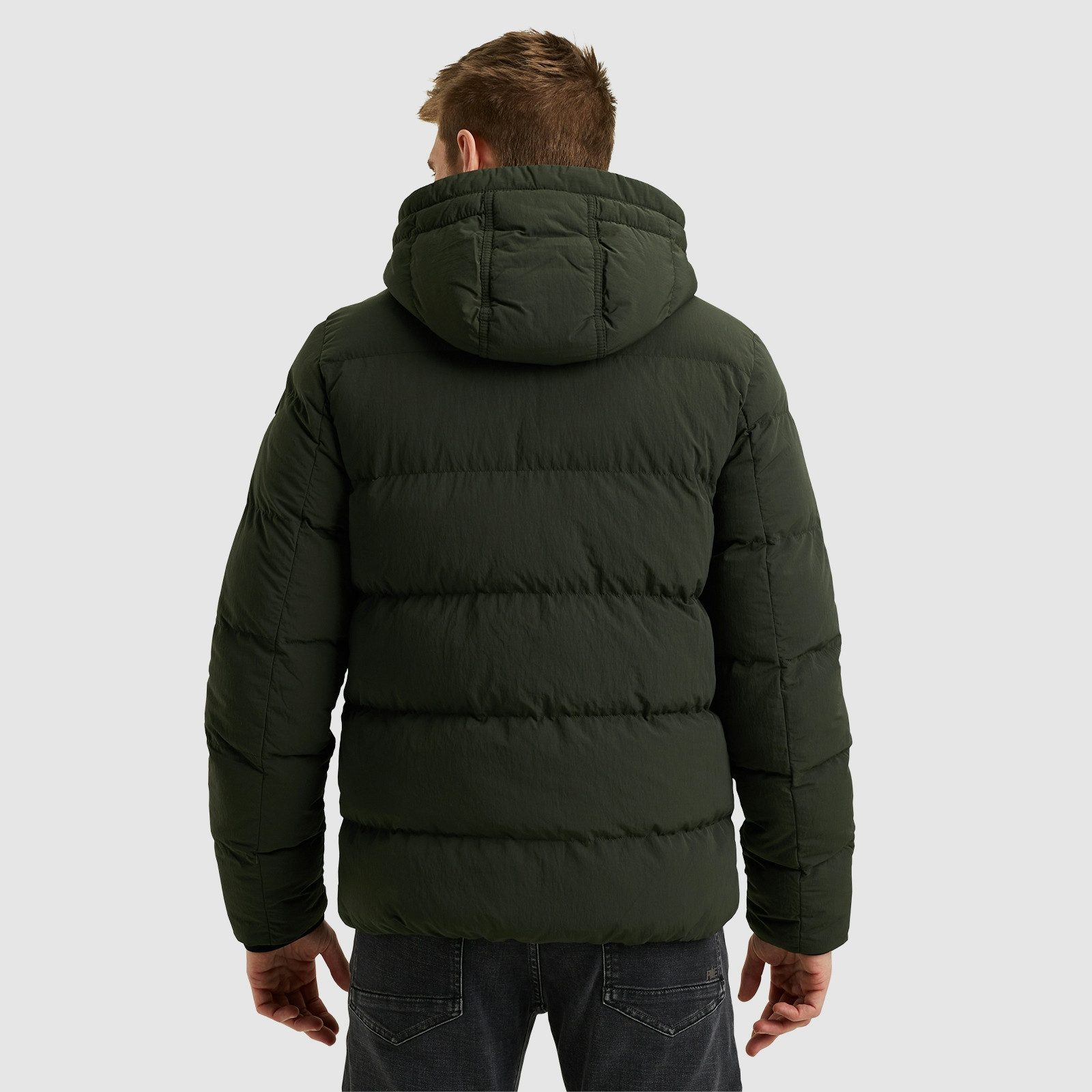 PME LEGEND Steppjacke Short jacket BREWSTER Crunchy mit abnehmbarer Kapuze