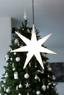 8 seasons design LED Stern Shining Glory Star, LED fest integriert, Warmweiß, 55 cm weiß für In- und Outdoor