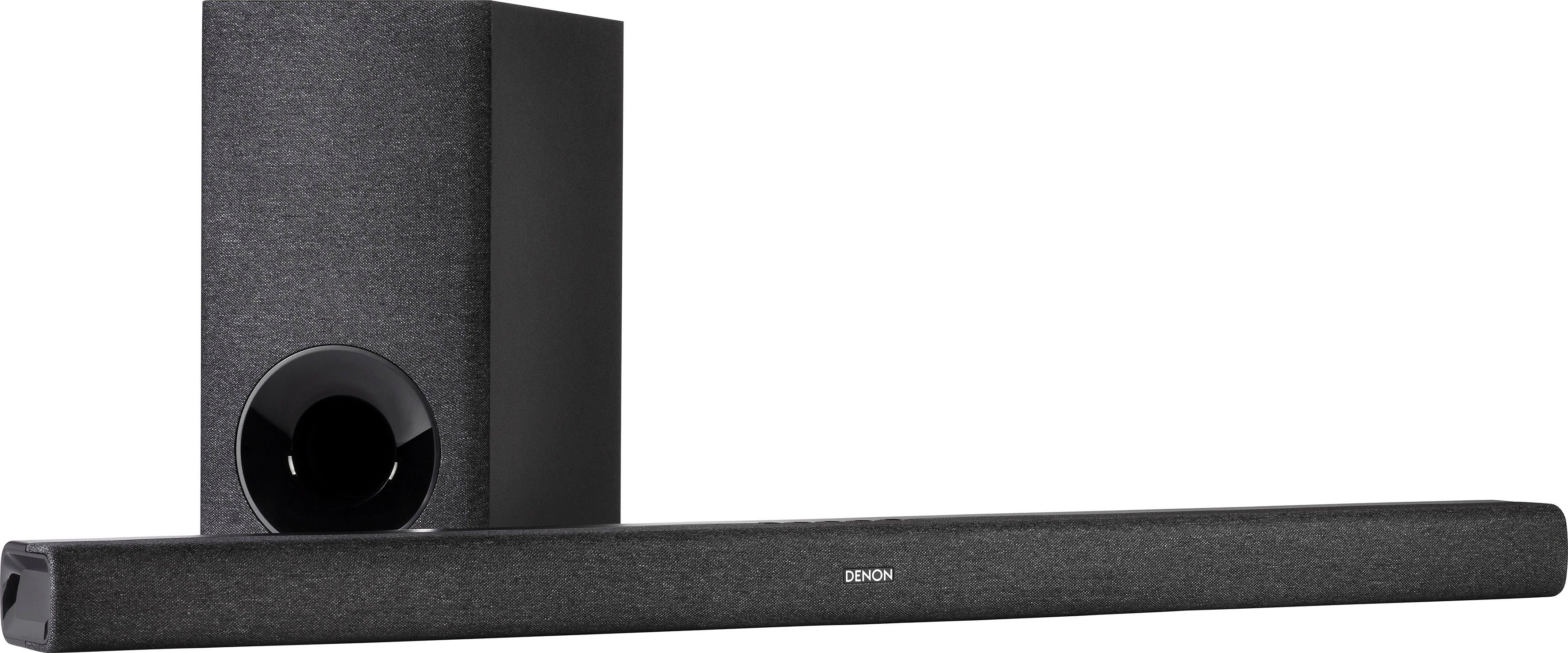 Denon DHT-S416 2.1 Soundbar (Bluetooth, Subwoofer, HDMI kabelloser ARC) Chromecast