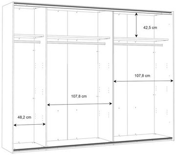 FORTE Schwebetürenschrank High Rock