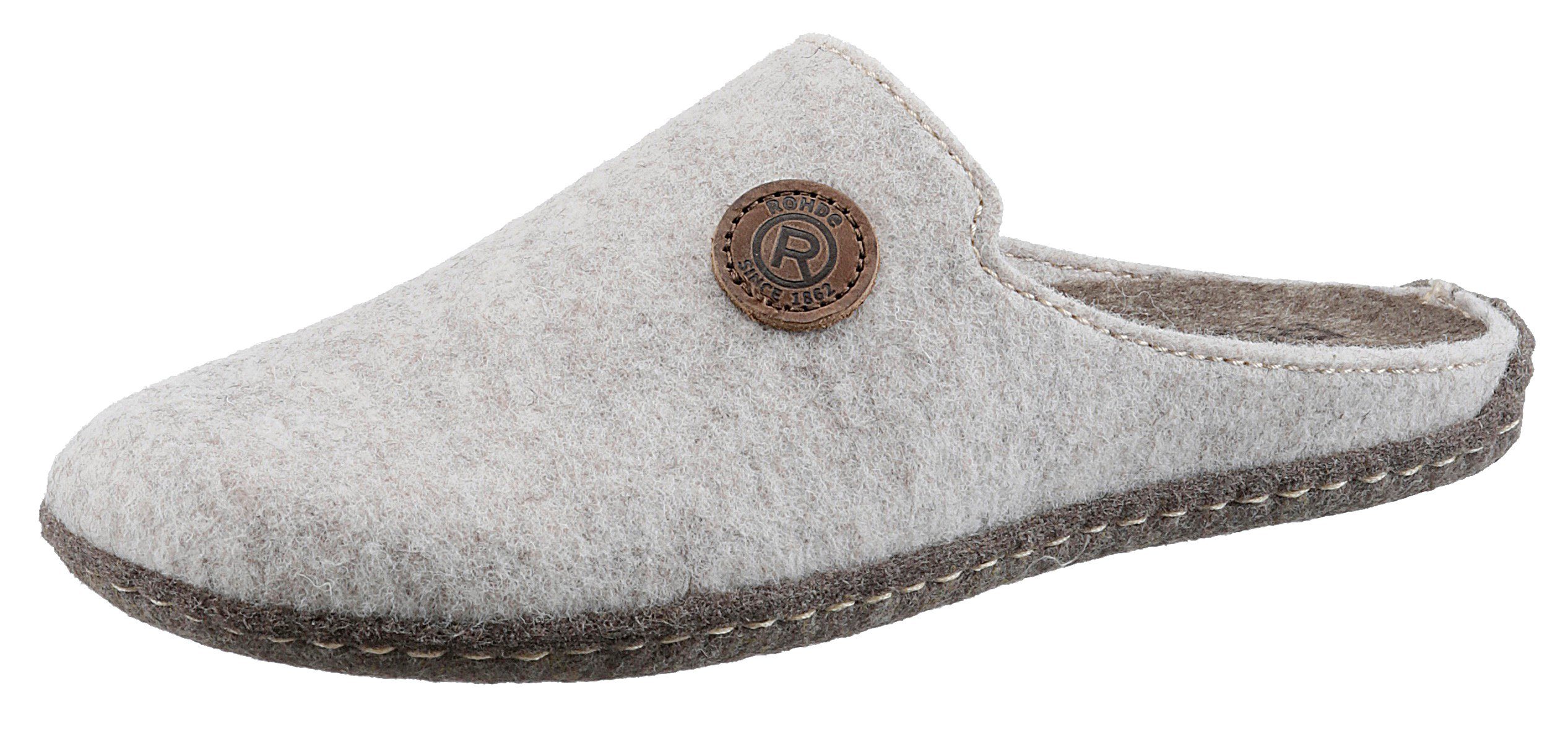 Rohde FOLLONCIA Pantoffel mit Label offwhite