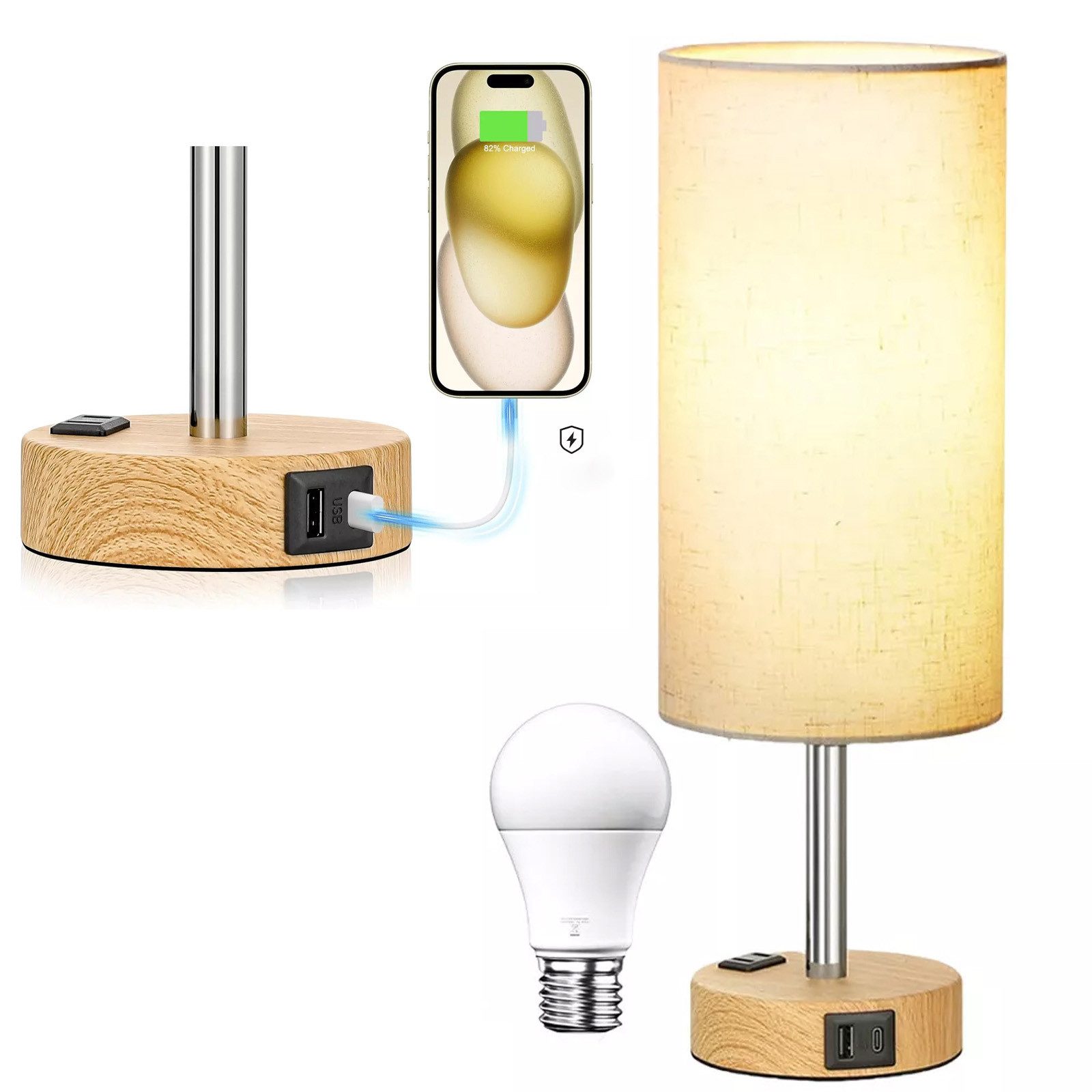 MODFU LED Tischleuchte Dimmbares Tischlicht Nachtlicht günstig online kaufen