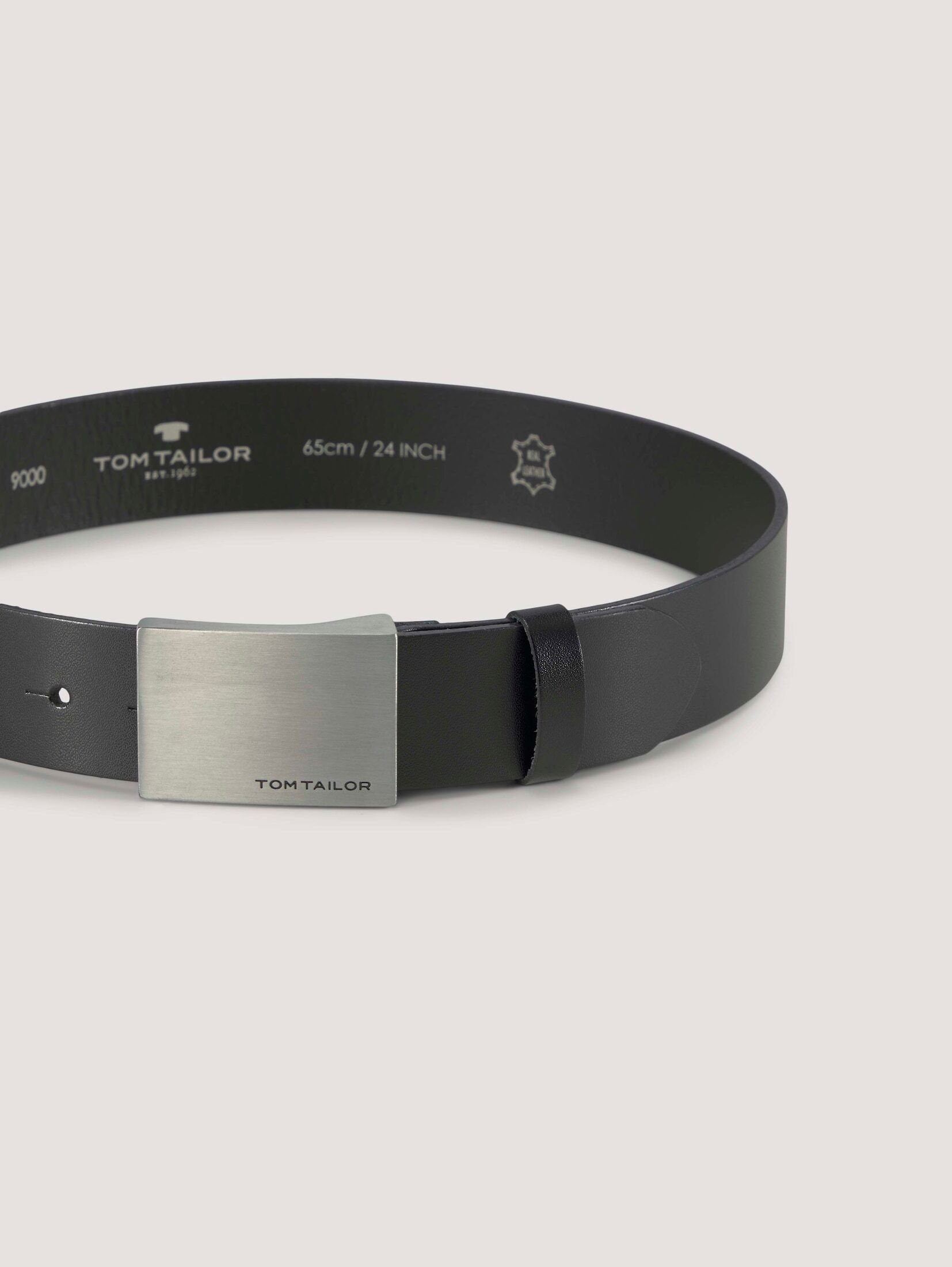 TOM TAILOR Ledergürtel Belts TTLUIGI Ledergürtel mit Koppelschließe günstig online kaufen