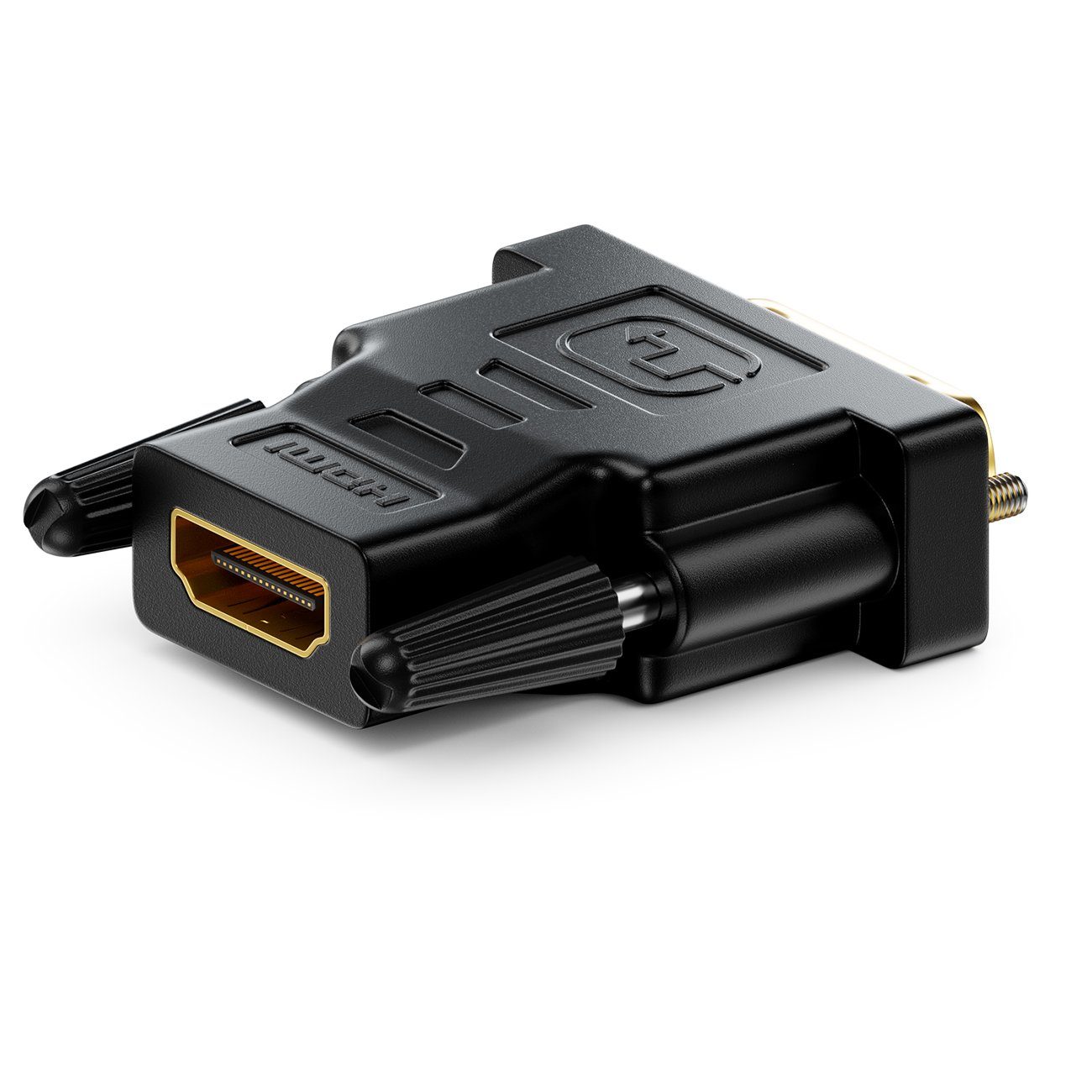 deleyCON deleyCON HDMI zu DVI Adapter HDMI Buchse zu DVI Stecker 24+1 HDMI-Kabel – Bild 2 von 5