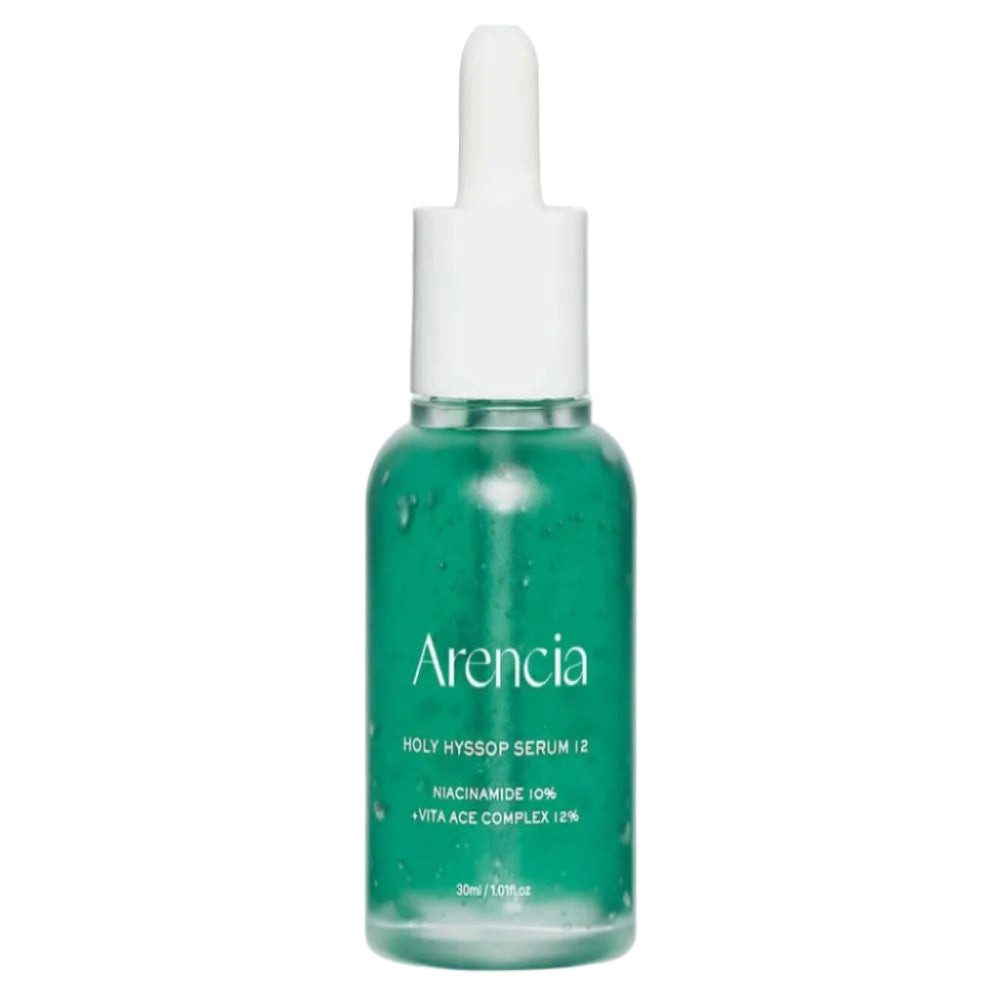 Arencia Gesichtsserum Arencia, Holy Hyssop Serum 12 – 30 ml, Beruhigendes Niacinamid-Serum mit Holy Hyssop für empfindliche Haut