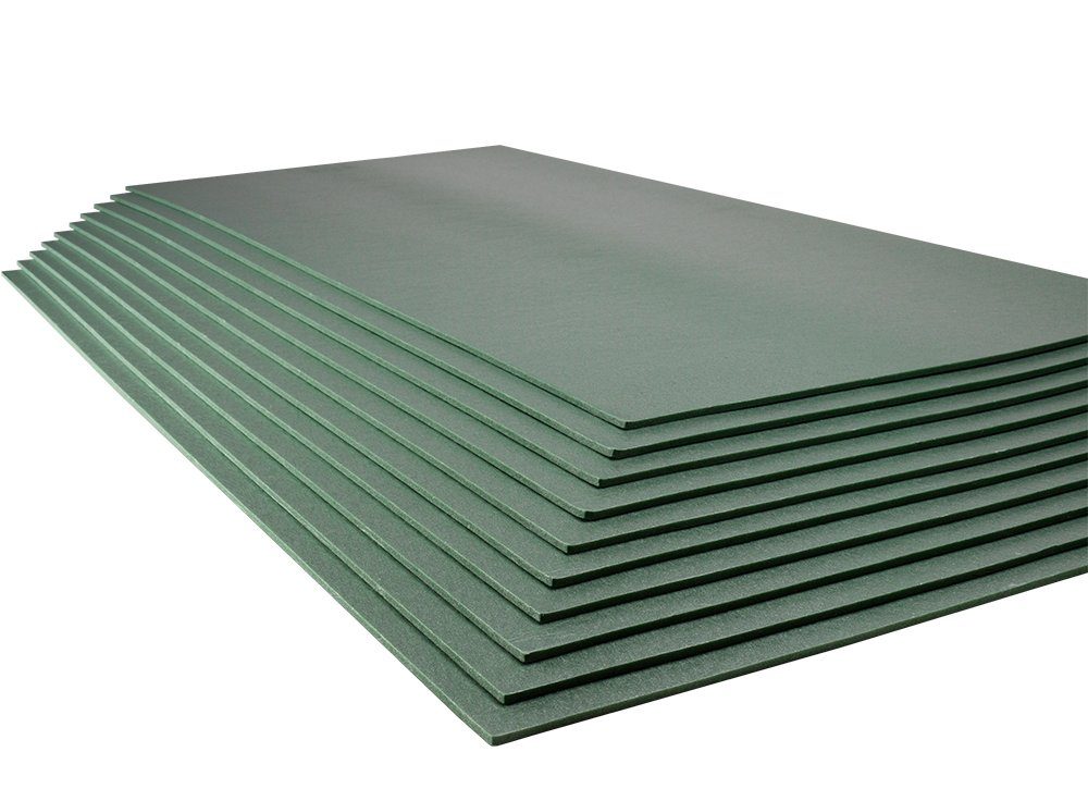Roysson Home Trittschalldämmplatte Trittschalldämmung 5mm XPS grün fußboden laminat parkett unterlage 5²