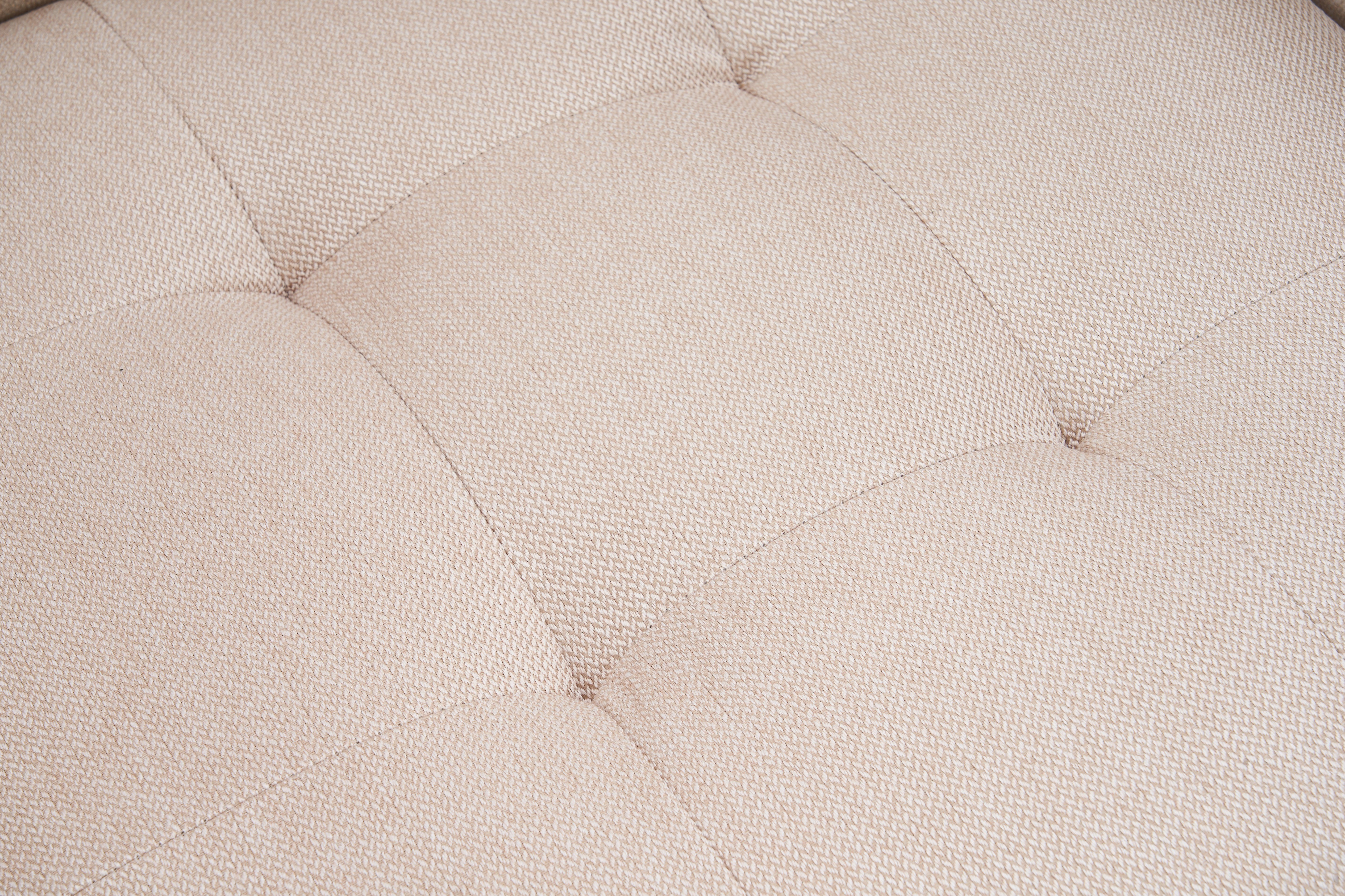 Nussbaum Mid Modern Fabric DOTMALL und Beige Armlehnstuhl, Century Armlehnstuhl