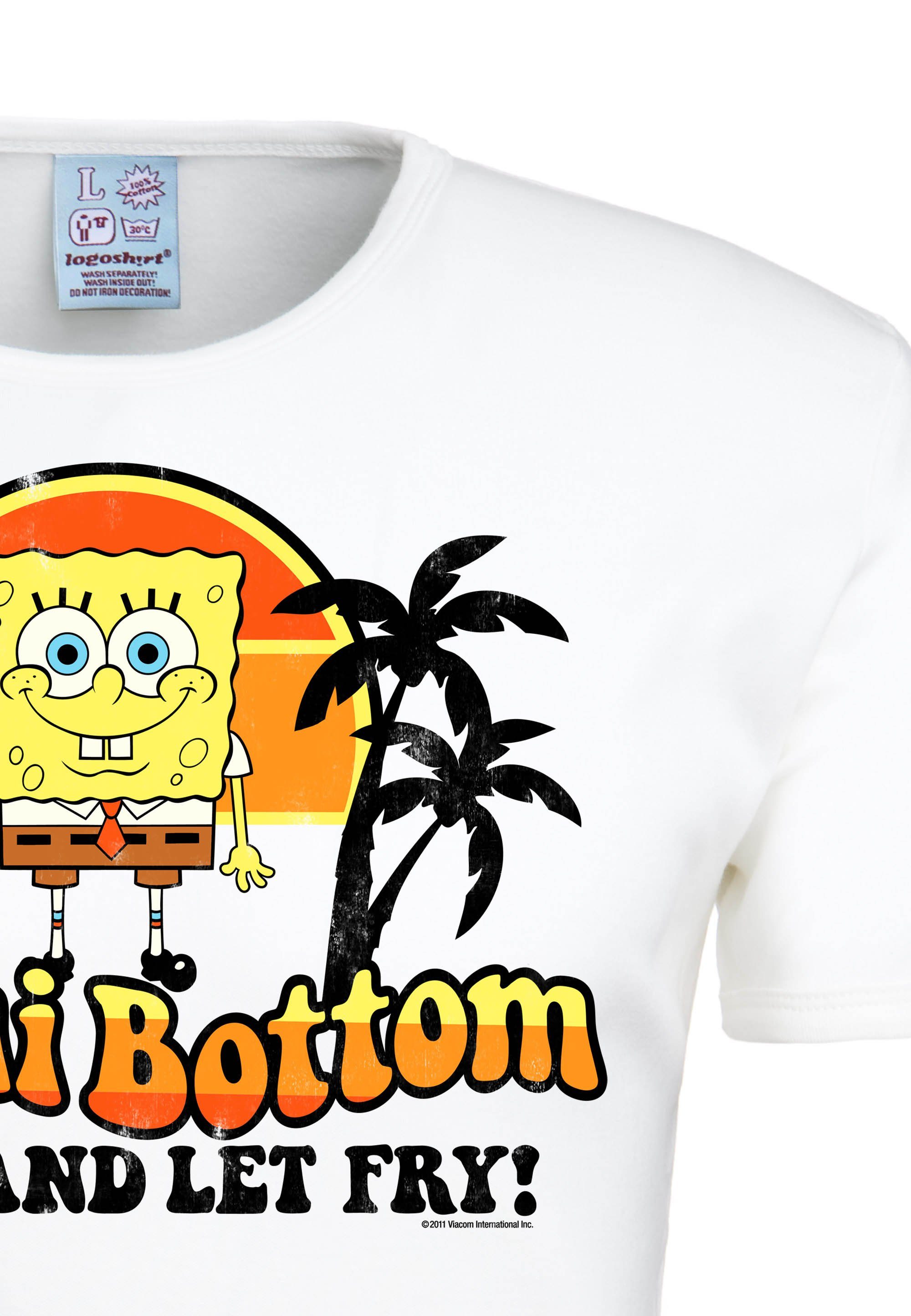 LOGOSHIRT Bottom Bikini T-Shirt mit Spongebob – lizenzierten Originaldesign