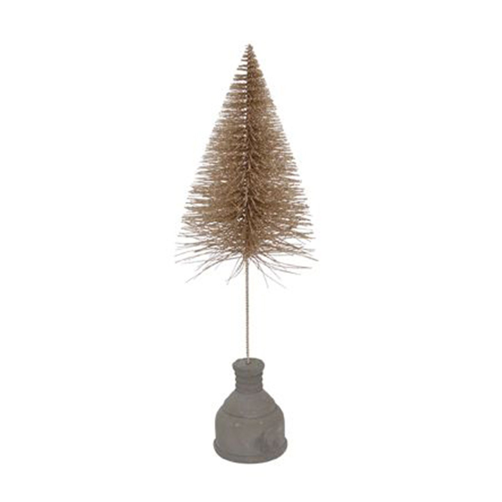 Exner GmbH Garten- & Wohnaccessoires Weihnachtsfigur Baum Teal - Metall/Concrete - 23x23x33 cm