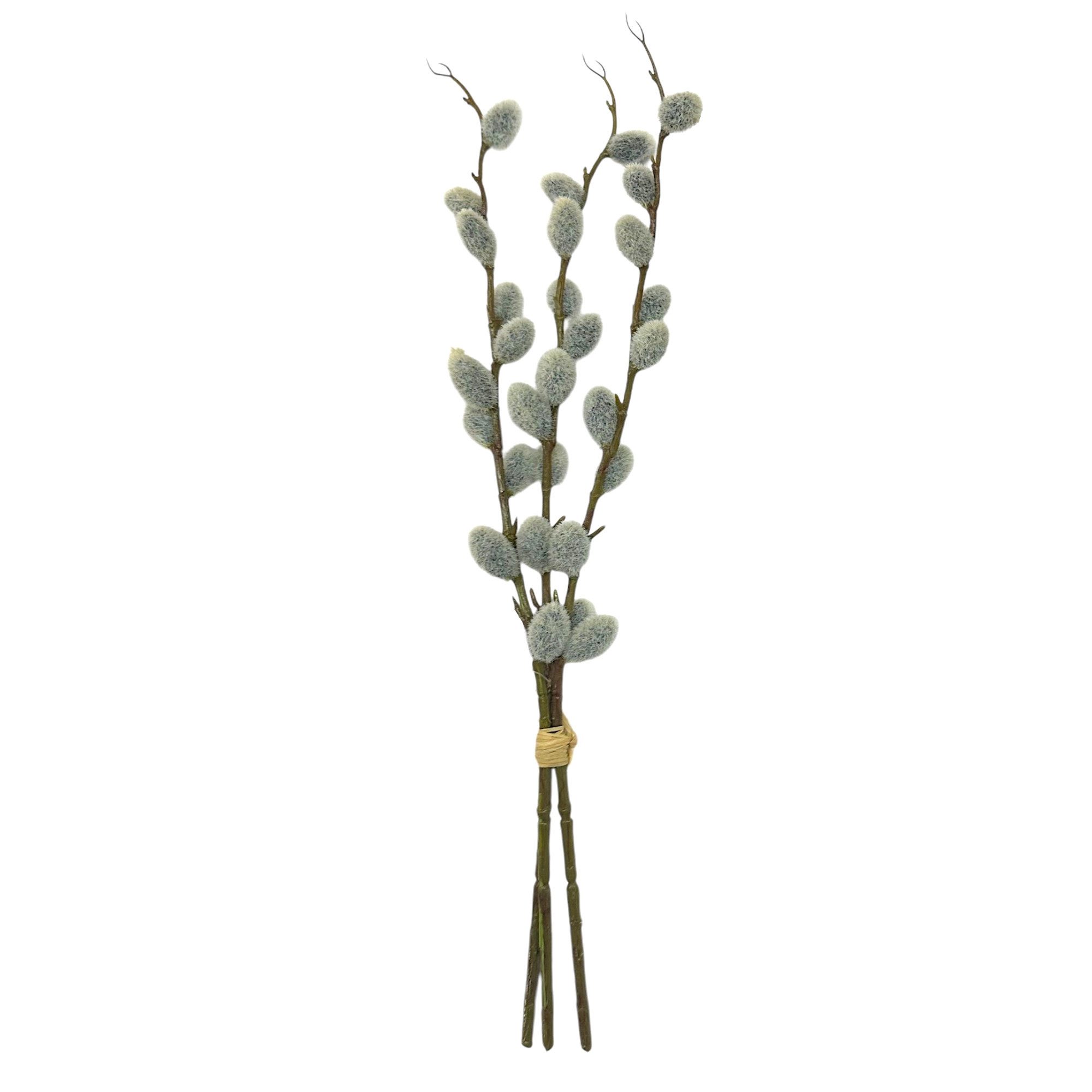 Kunstzweig Künstlicher Weidenkätzchen-Bund mit 3 Trieben. 47cm. Palmkätzchen, Floratexx GmbH, Höhe 47.00 cm