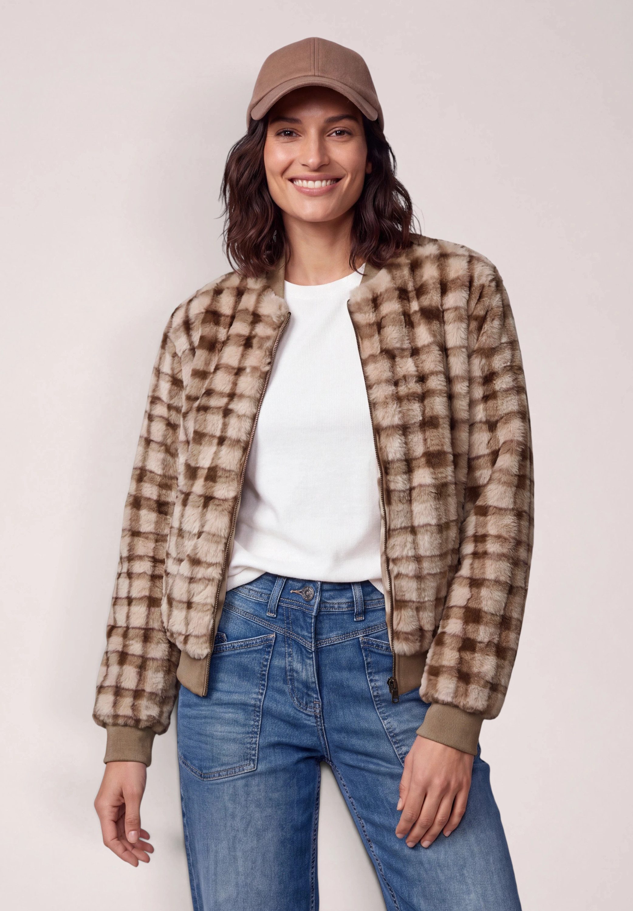 CECIL Kurzjacke mit Karomuster