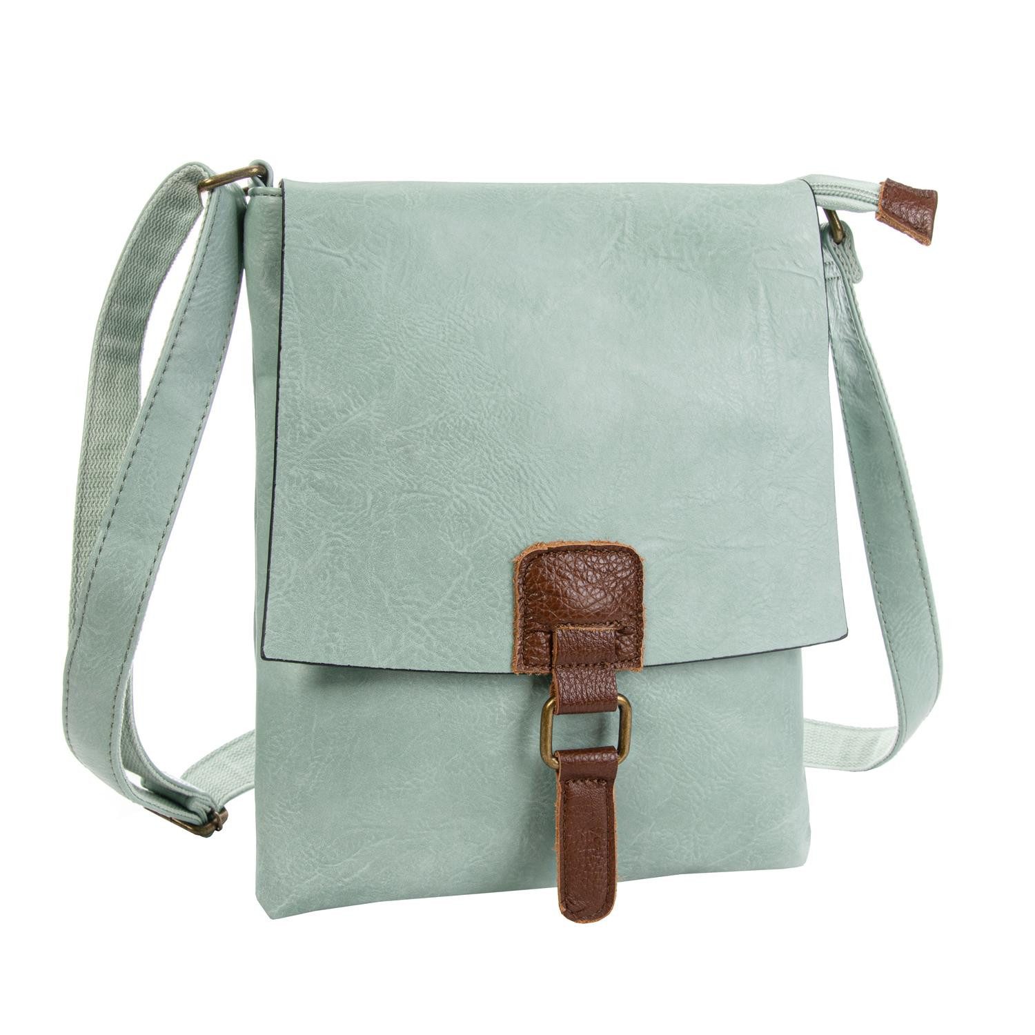 ITALYSHOP24 Schultertasche Damen Tasche Shopper Messenger CrossOver Tablet, günstig online kaufen
