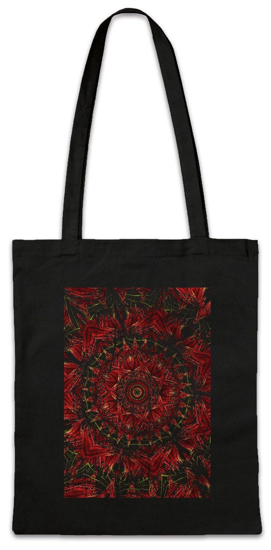 Beuteltasche Kaleidoscope Square III Stofftasche Crystal Kaleidoskop Psychedelic