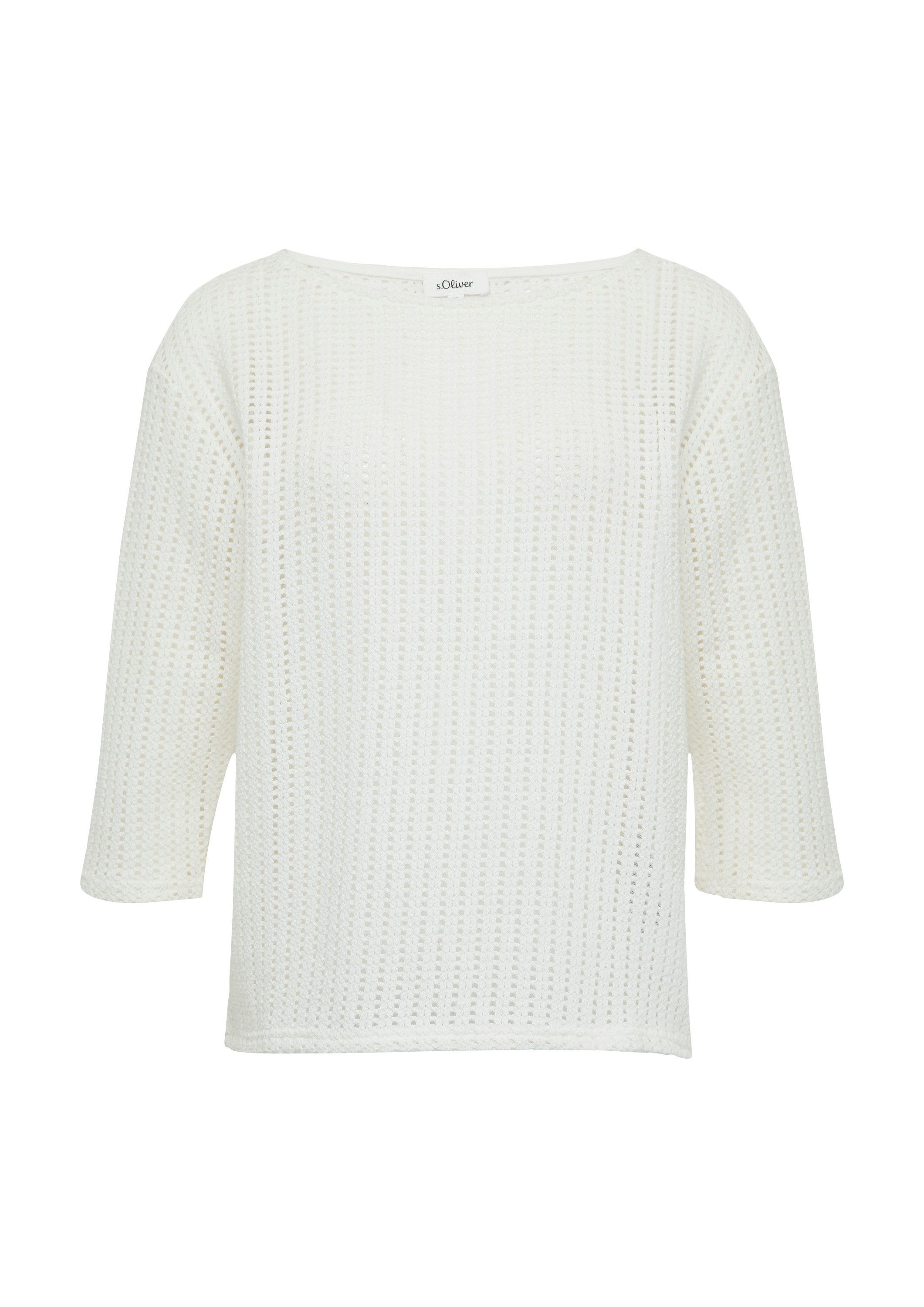 s.Oliver 3/4-Arm-Shirt T-Shirt Luftiges T-Shirt im günstig online kaufen