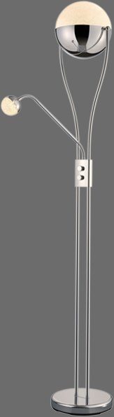TRIO Leuchten LED Stehlampe CHRIS, LED Stehleuchte, mit Lesearm, Drehdimmer günstig online kaufen