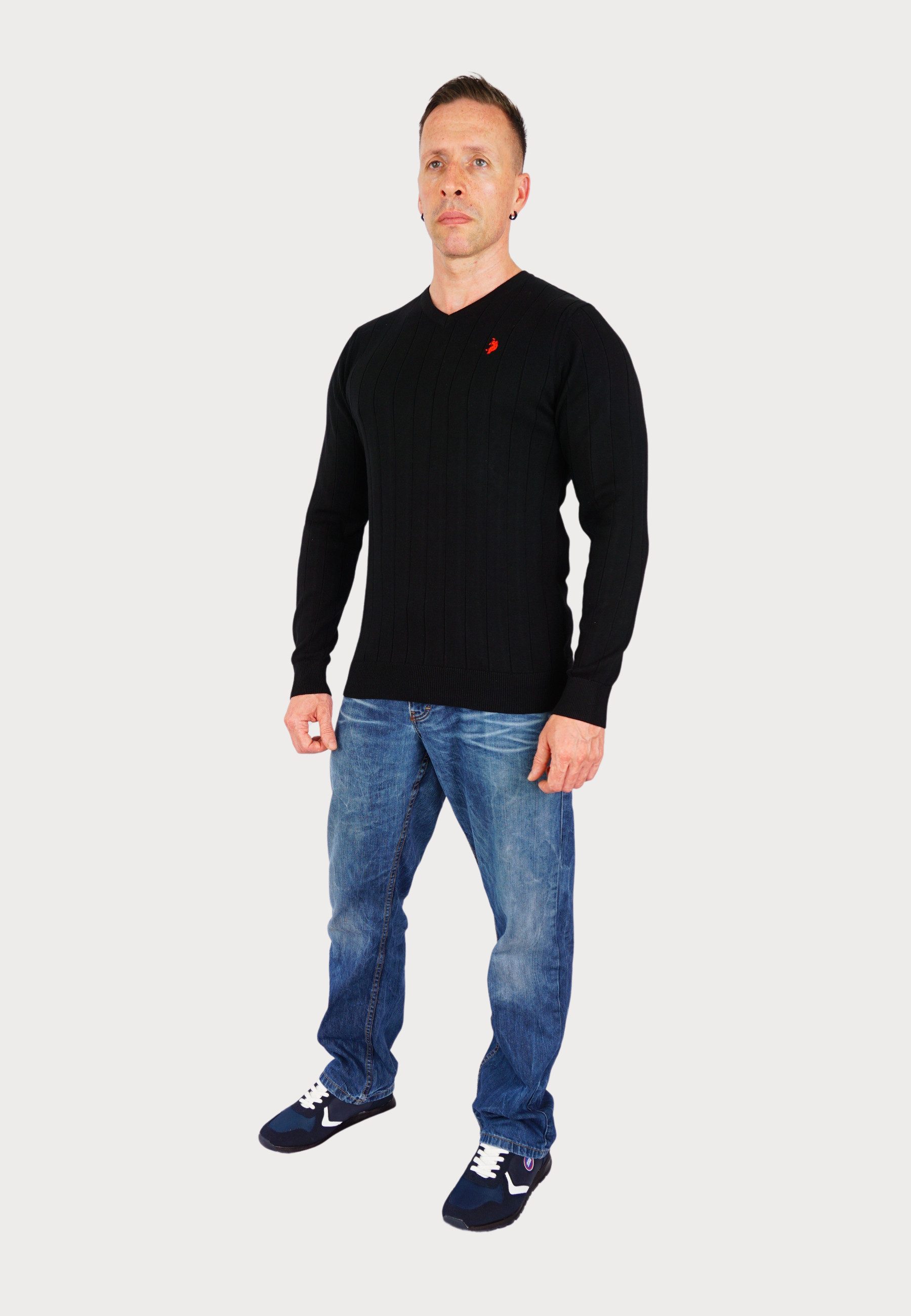 U.S. Polo Assn. Strickpullover Strickpullover Pullover V-Neck (1-tlg) günstig online kaufen