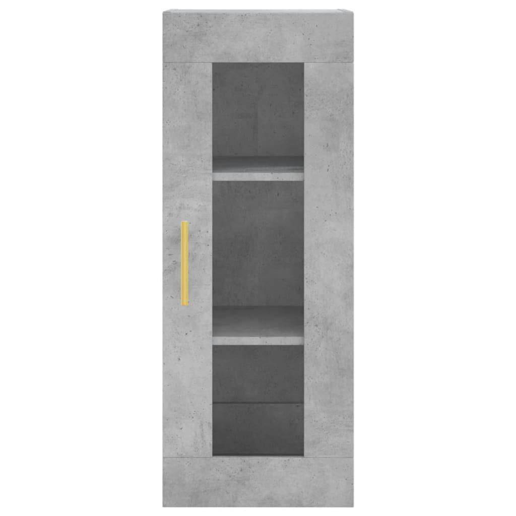 Wandschrank cm (1 Sideboard 34,5x34x90 St) vidaXL Betongrau
