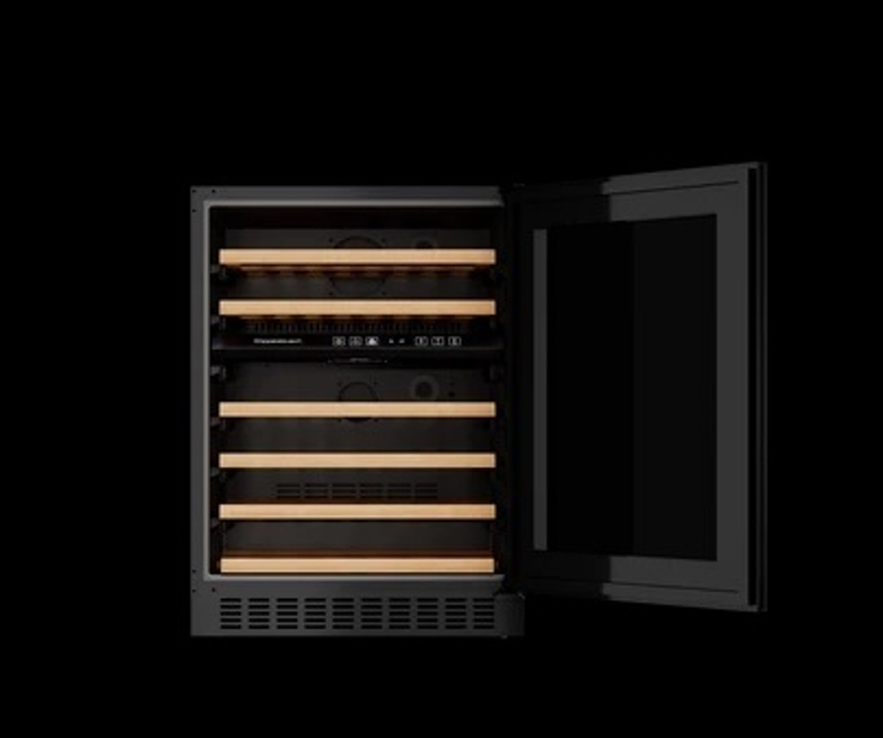 Küppersbusch Einbauweinkühlschrank FWKU1851.0S, für 46 Standardflaschen á 0,75l,LED Innenbeleuchtung, Türanschlag wechselbar, Temperaturregelung