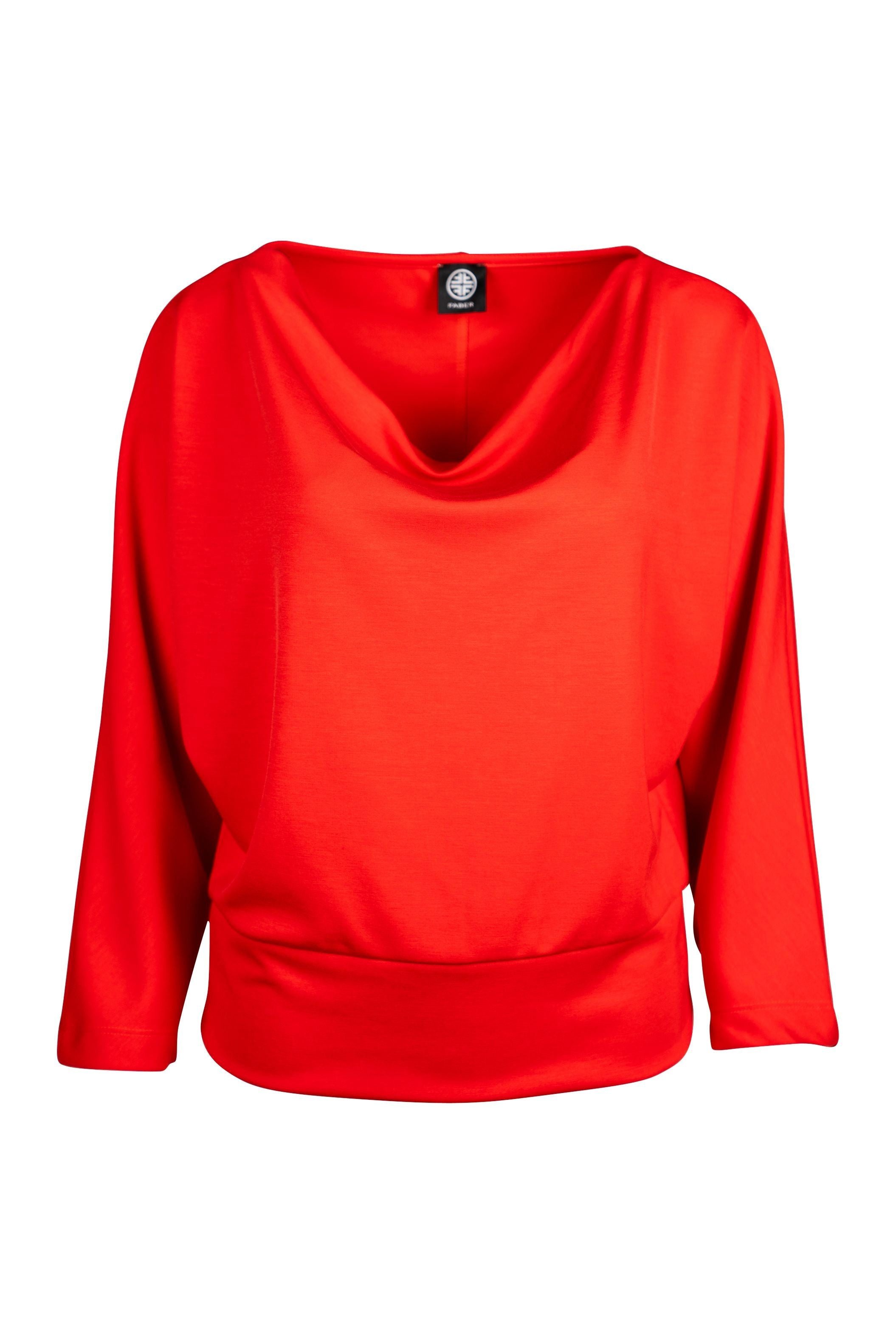 Faber Wasserfallshirt Edles Sweatshirt mit Wasserfallkragen günstig online kaufen