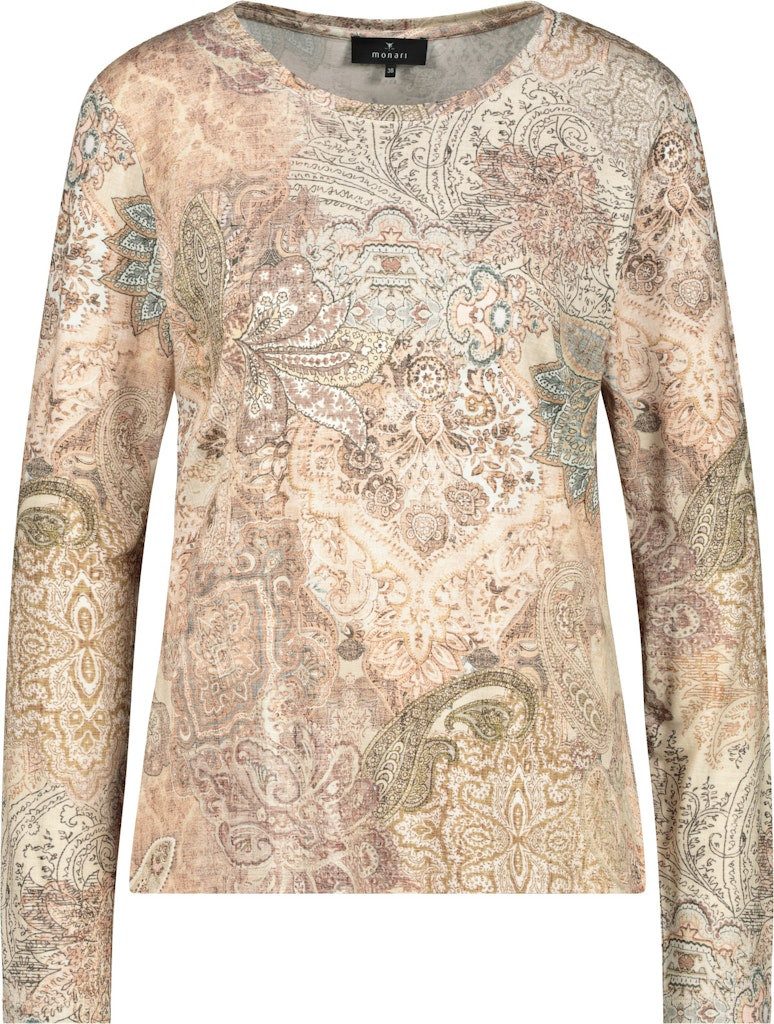 Monari Blusenshirt Shirt mit Paisleymuster brown günstig online kaufen