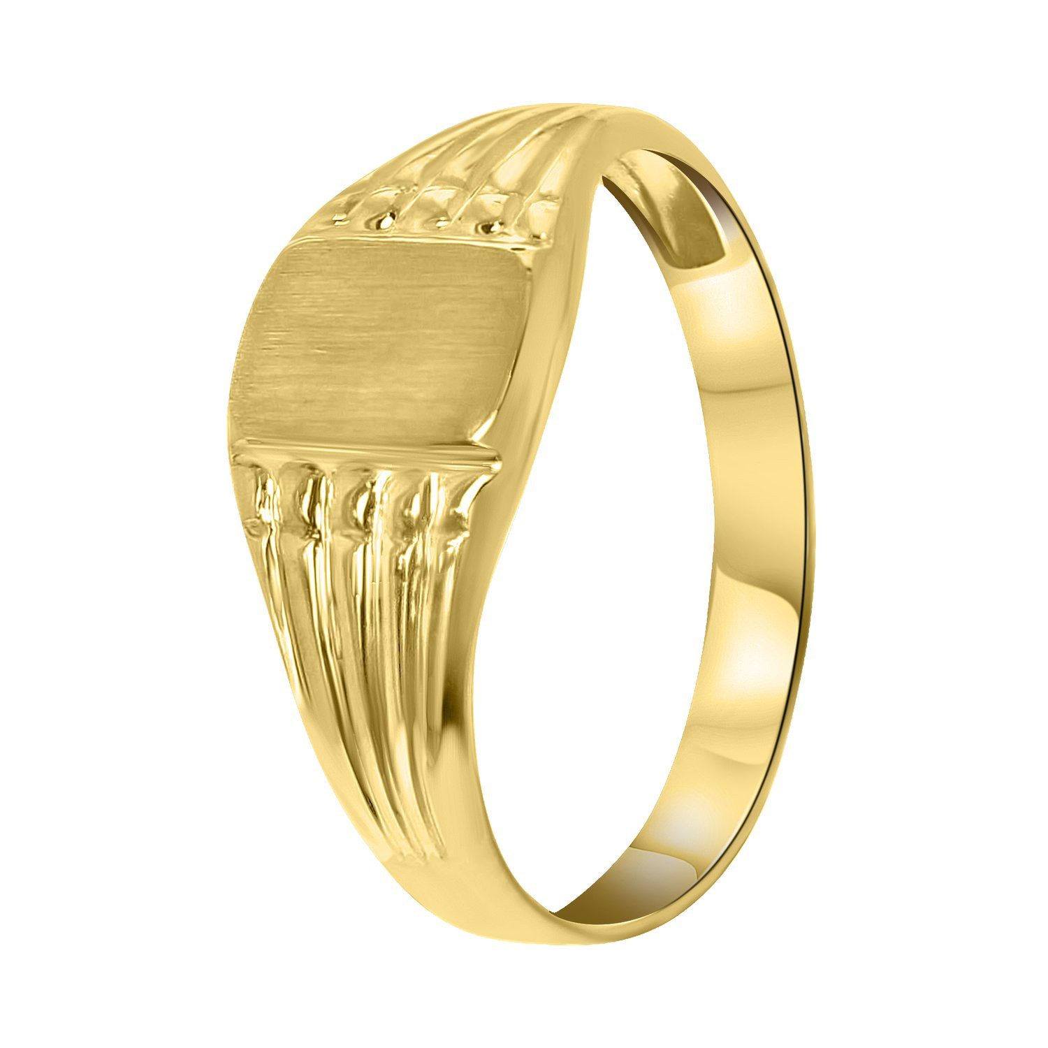 LUCARDI Siegelring Ring - 585 Gold - Gold - Kinder