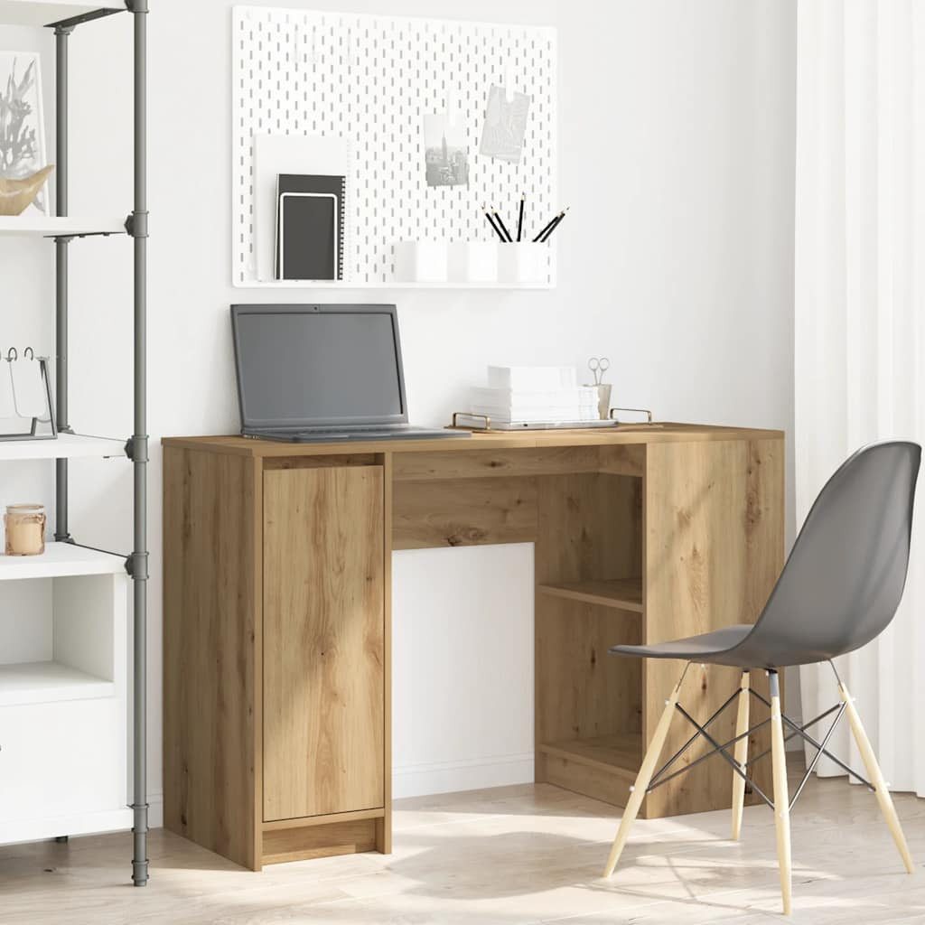 vidaXL Schreibtisch Schreibtisch Artisan-Eiche 120x42x76 cm Holzwerkstoff
