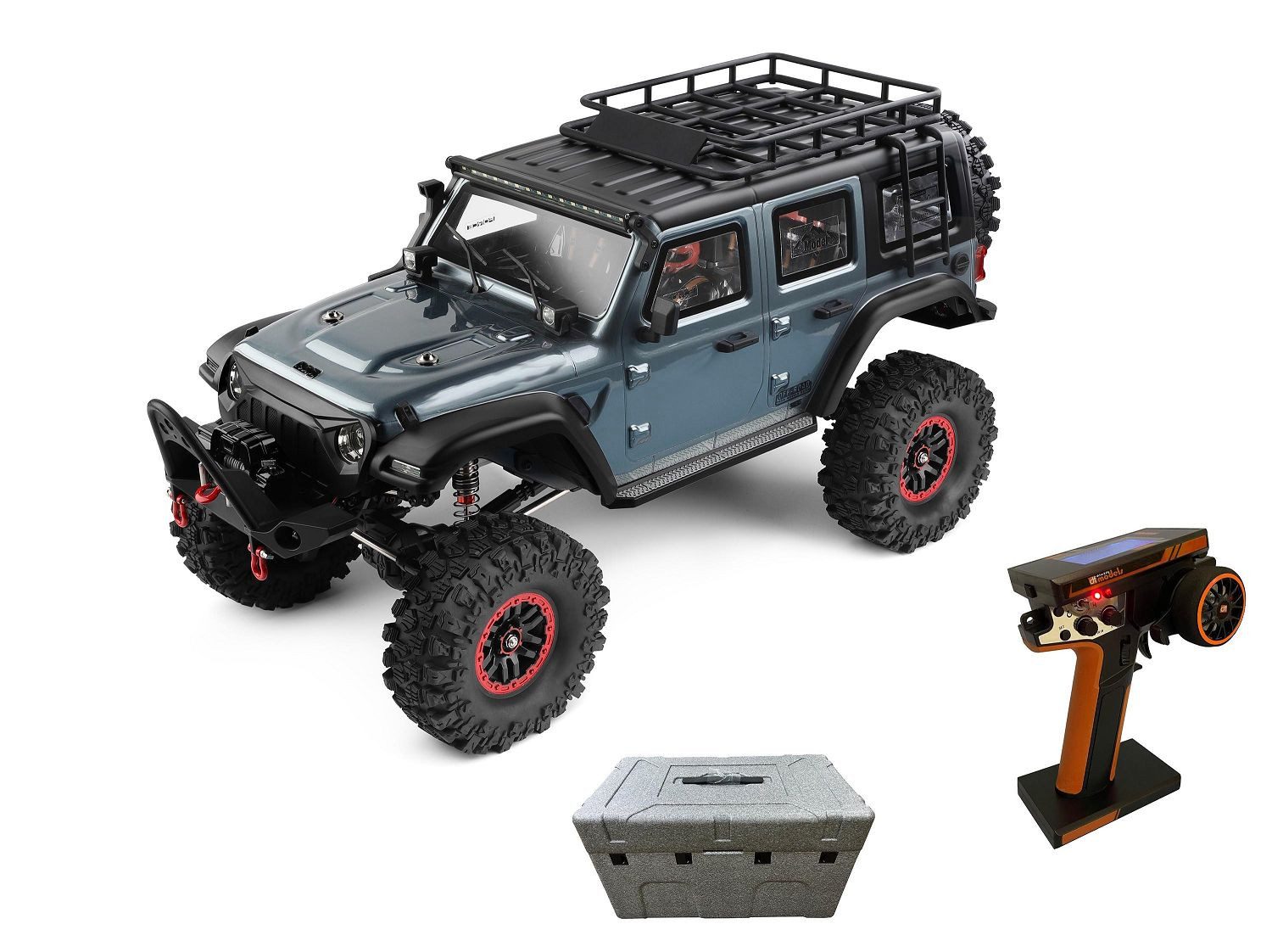 DF-Models RC-Buggy DF Models RC Crawler DF-4S Pro Grau 1/10 RTR