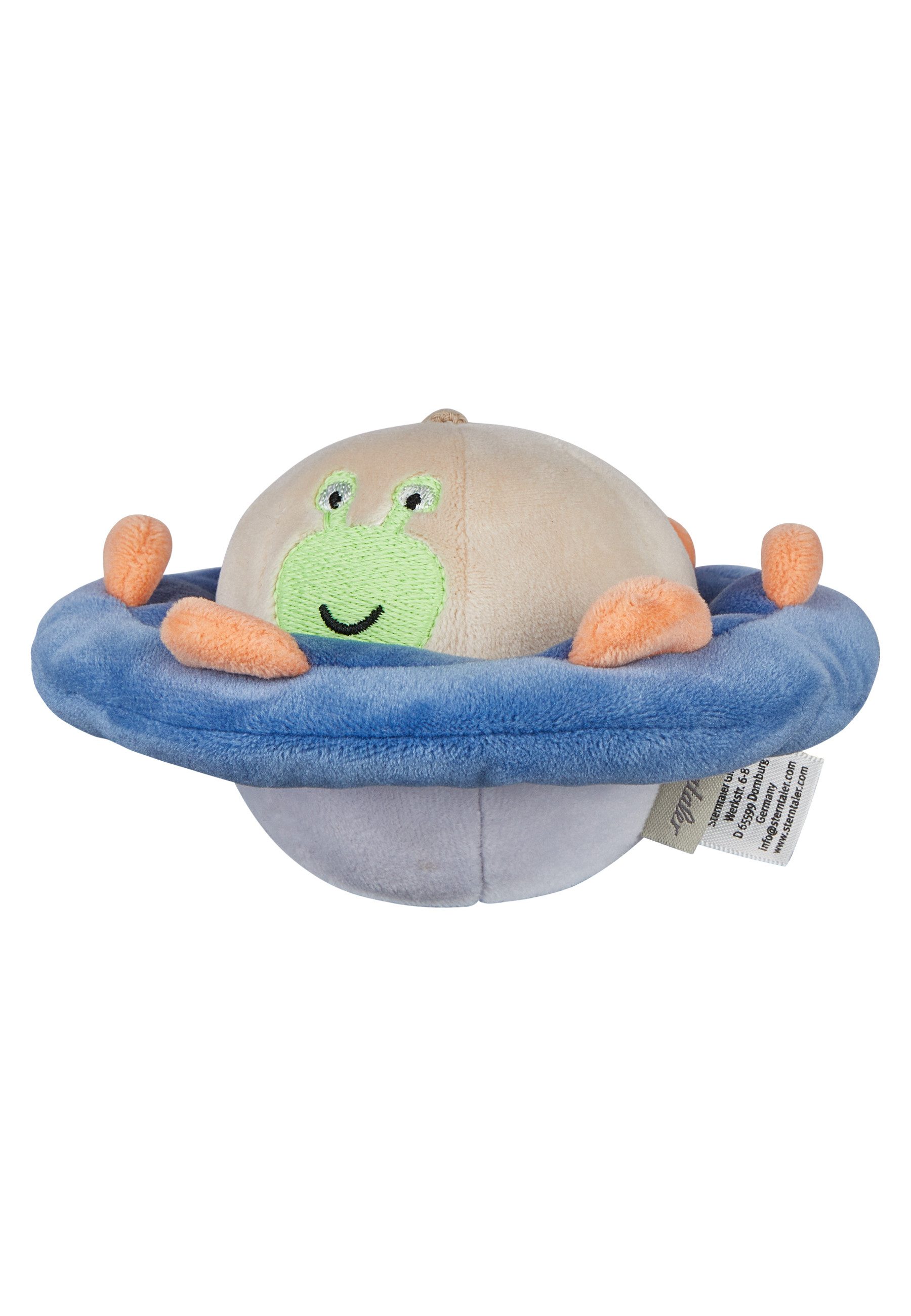 Sterntaler® Kuscheltier Kuscheltier S WELTRAUM UFO (1-St), aus kuscheligem Stoff, weich wattiert, süße Details