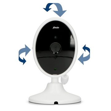 Alecto Video-Babyphone Zubehör für DVM-140C, Zusätzliche Kameraeinheit in Weiß/Taupe für DVM-140