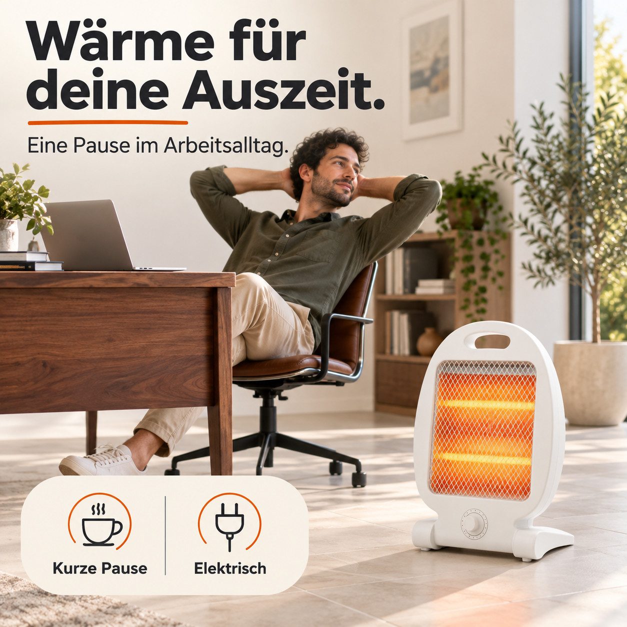 TK Gruppe Heizstrahler Elektrisches Heizgerät, Ausführung und Leistung nach Wahl – Bild 4 von 5