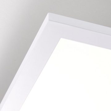 Lightbox Deckenleuchte, LED fest integriert, Warmweiß, LED Deckenaufbau-Paneel, warmweißes Licht, Metall / Kunststoff, weiß