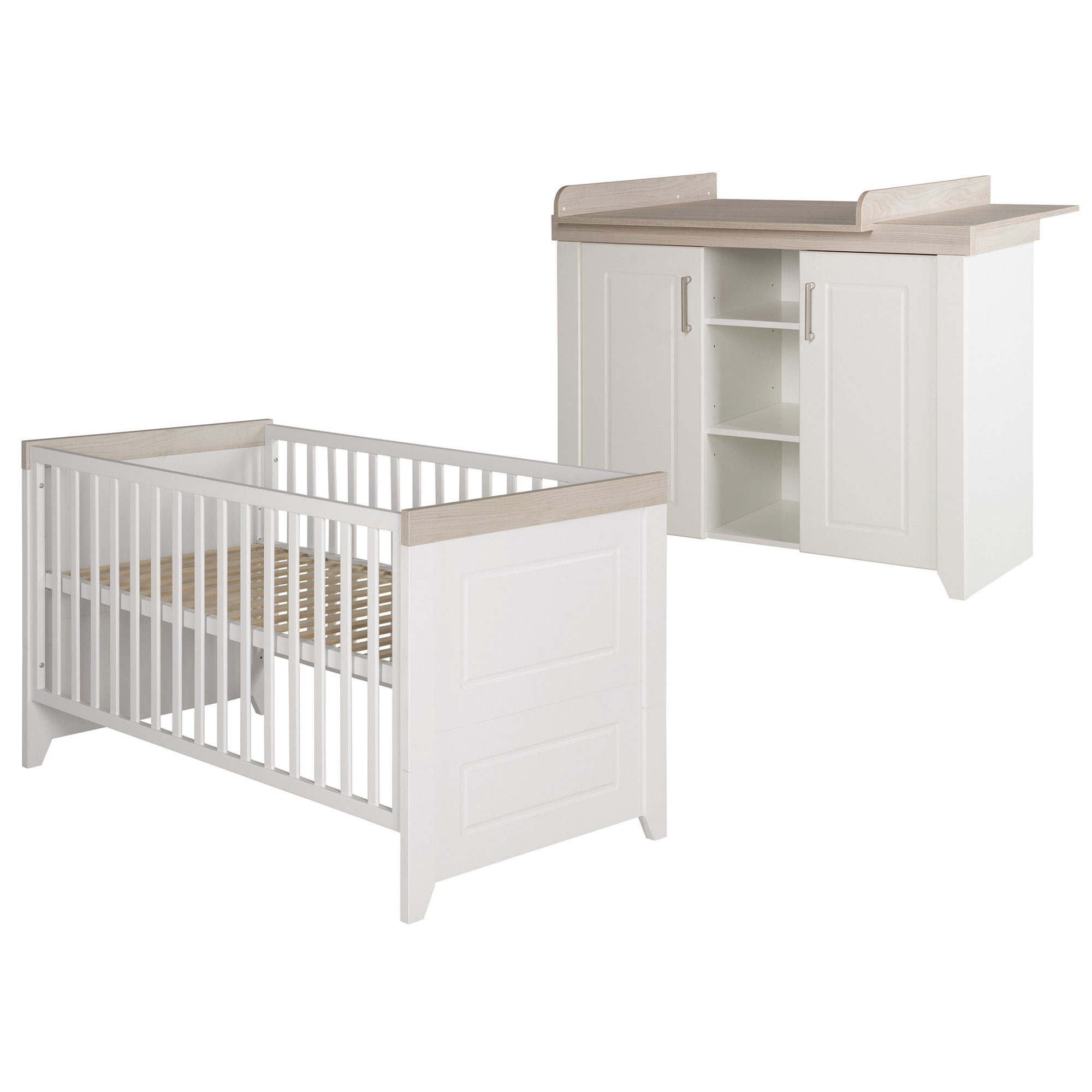 roba® Babyzimmer-Komplettset Felicia, Gitterbett & breite Wickelkommode, um günstig online kaufen