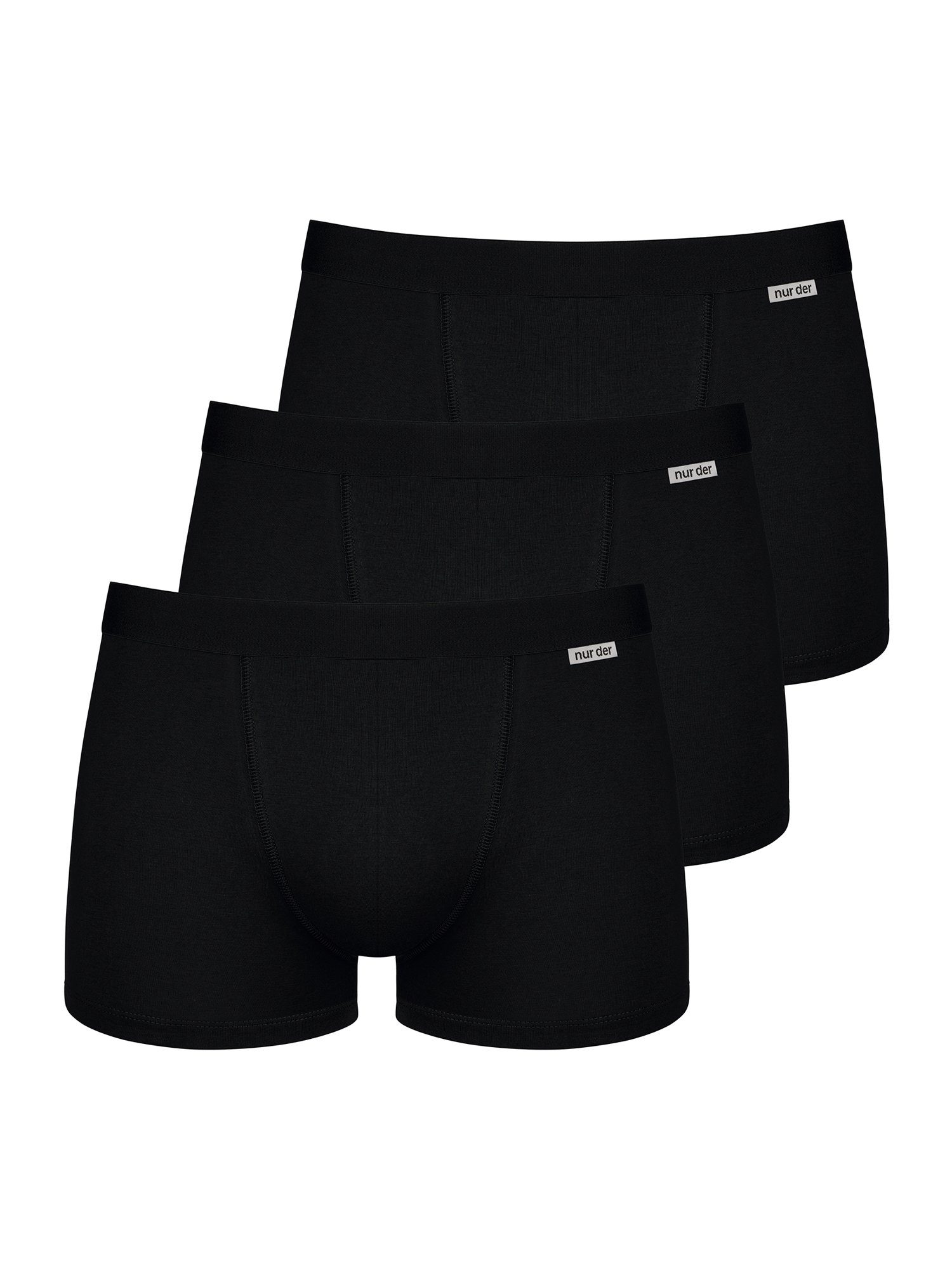 Der Retro-Boxer Retro retroshorts Nur boxershorts (6-St) Stretch Boxer schwarz Cotton