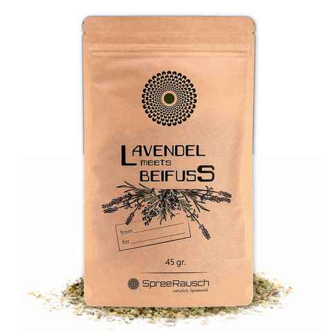 spreerausch Kräuterkissen Lavendel Beifuss Tee-Mischung, die ORIGINAL Kräutermischung, Bekannt aus TikTok