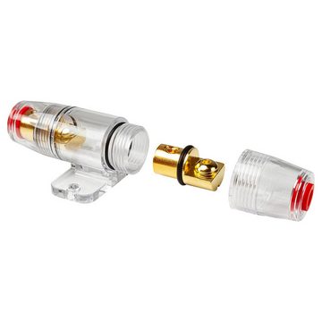 tomzz Audio Kfz-Sicherungshalter Mini ANL Sicherungshalter transparent für Kabel bis 25qmm