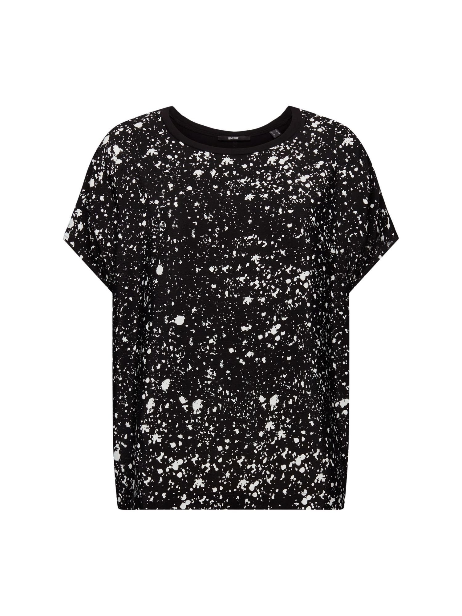 Esprit Collection T-Shirt T-Shirt aus Materialmix, LENZING™ ECOVERO™ (1-tlg)