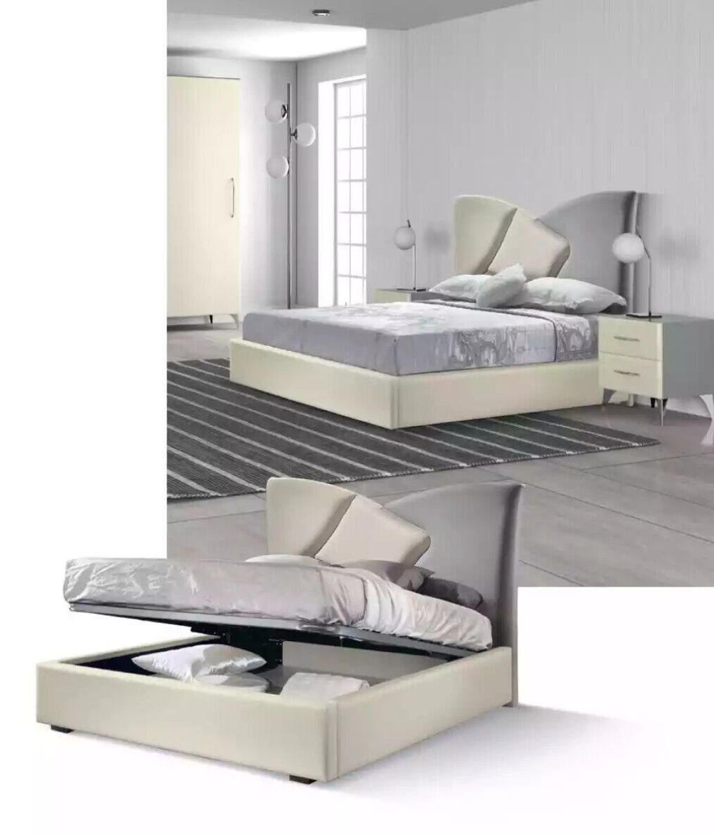 (1-tlg., 1x Stil Doppelbett JVmoebel Einrichtung Betten Bett Schlafzimmer nur Italienische Möbel Bett)