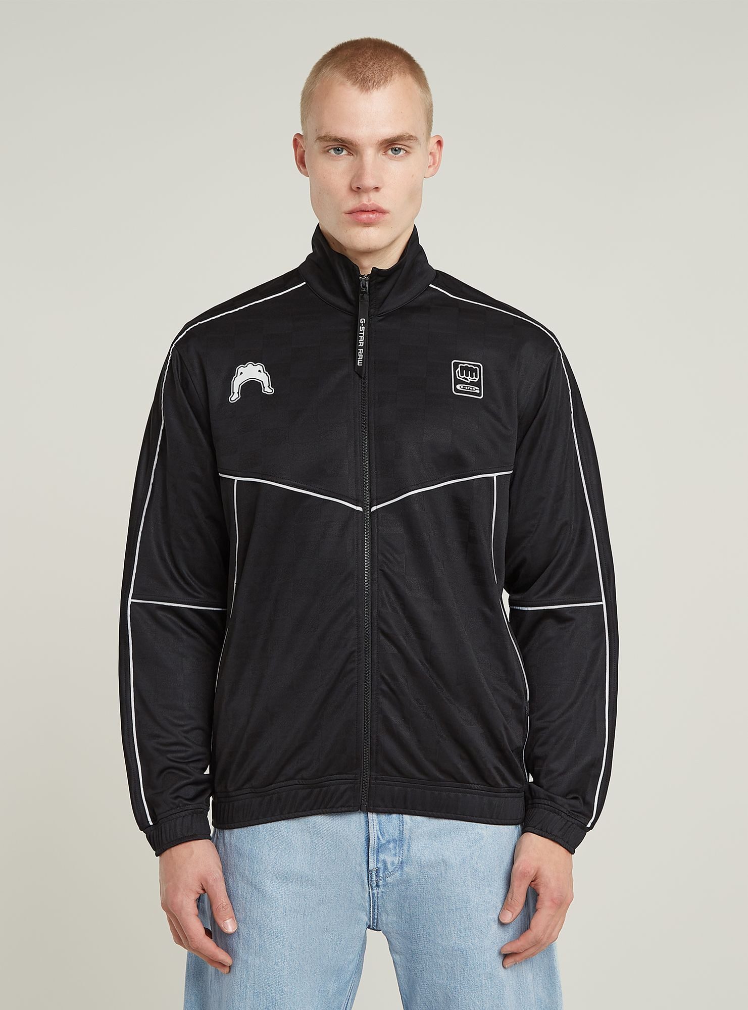 T-Shirt Football Track Top Zip Thru