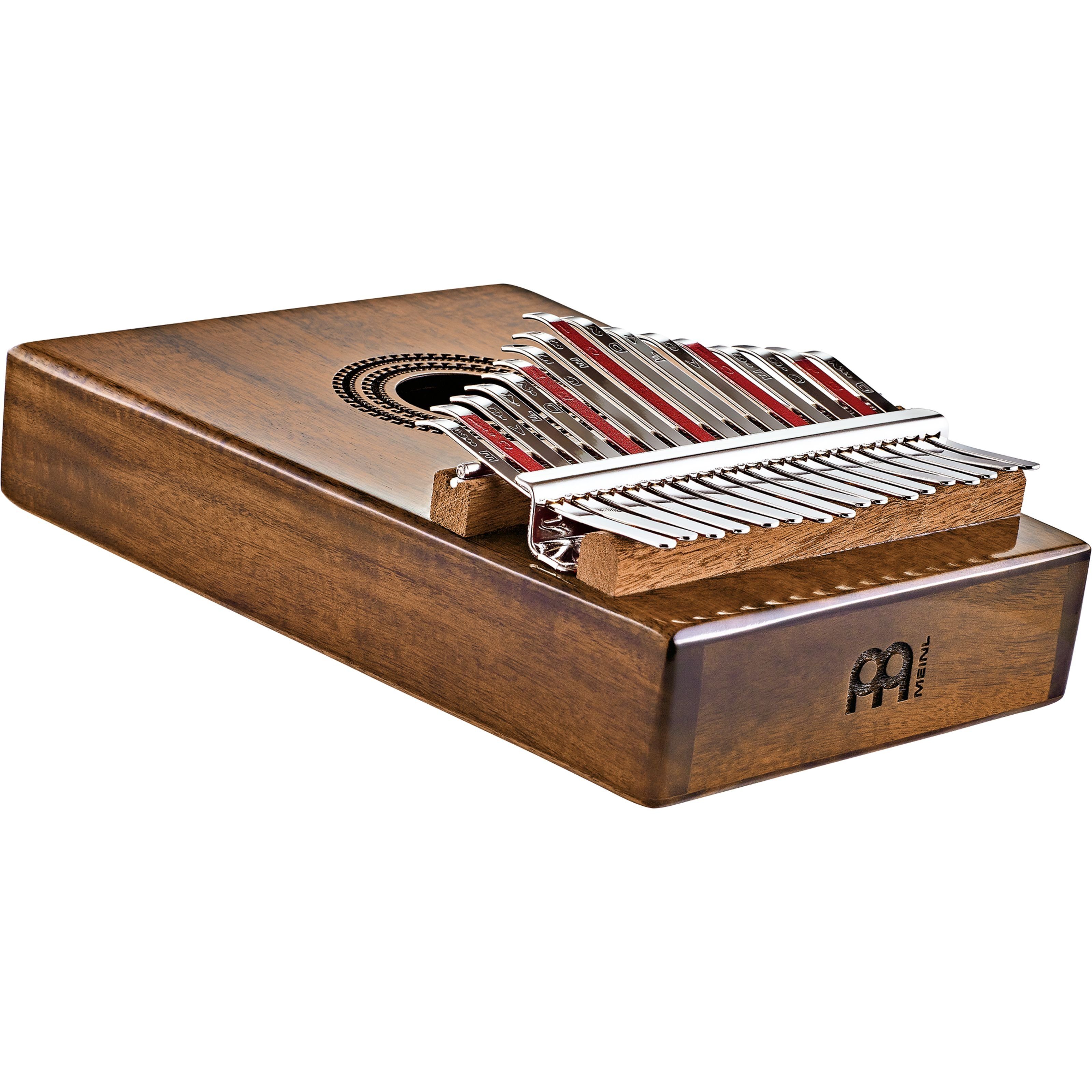 Meinl Percussion Kalimba, Percussion, Kalimbas, PKL1708H Soundhole Pickup Kalimba Mahagoni - Kalimba