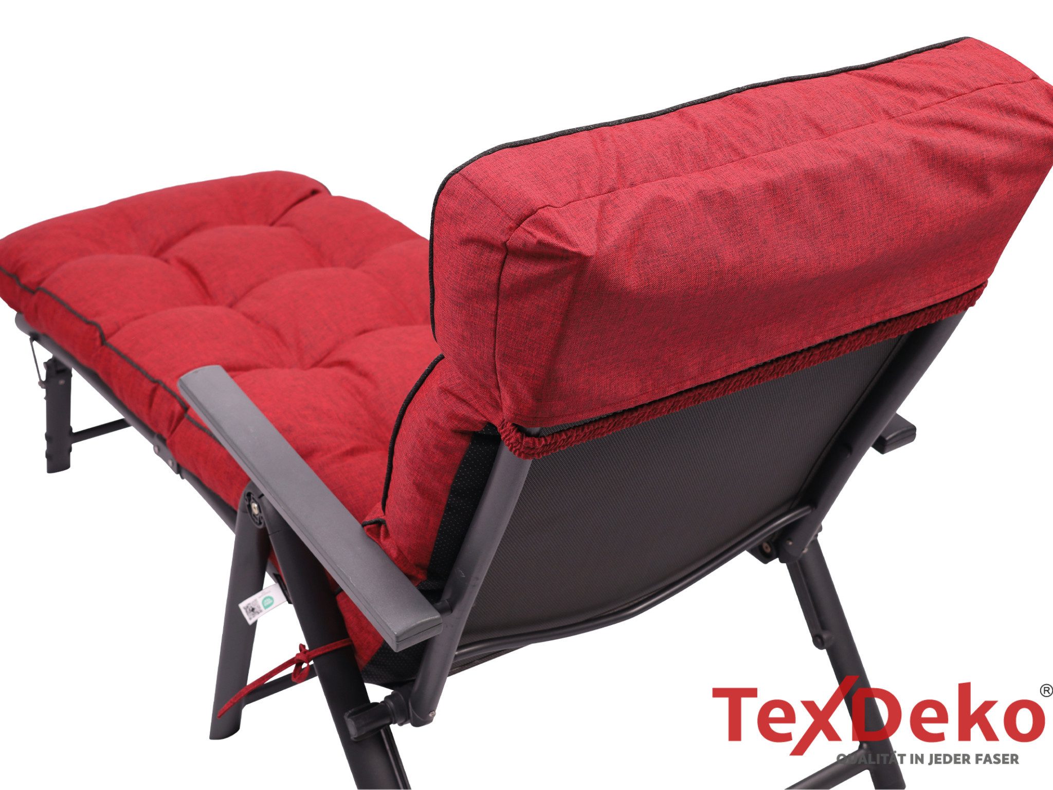 TexDeko Liegenauflage Ecolen Premium 190x60x8cm, Antirutsch-Boden, Polster für Gartenliege, UV-beständig, Wasserabweisend – Bild 4 von 5