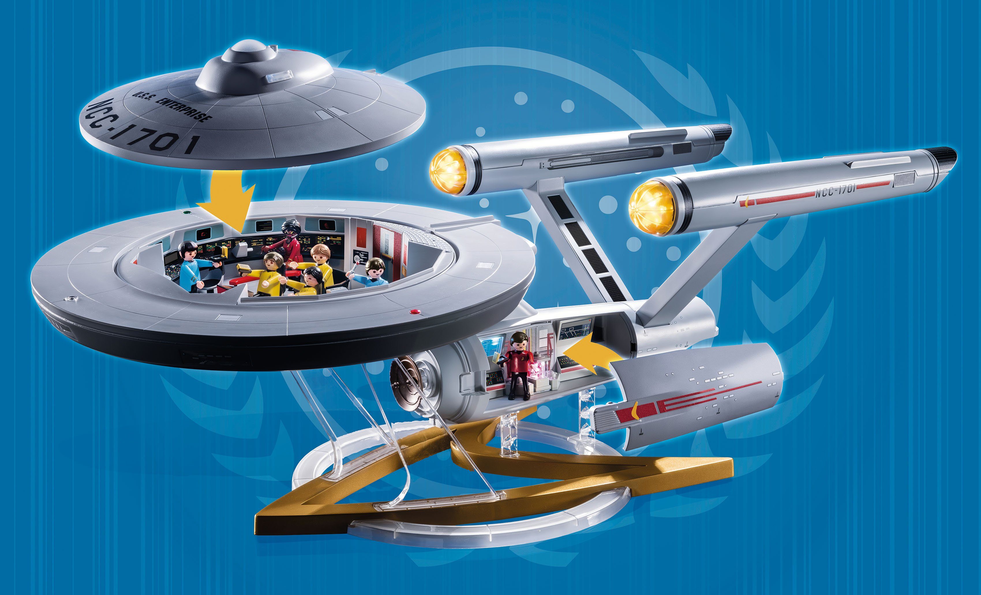 Europe Konstruktions-Spielset (150 (70548), Trek Playmobil® - Enterprise in U.S.S. NCC-1701 Made Star St),