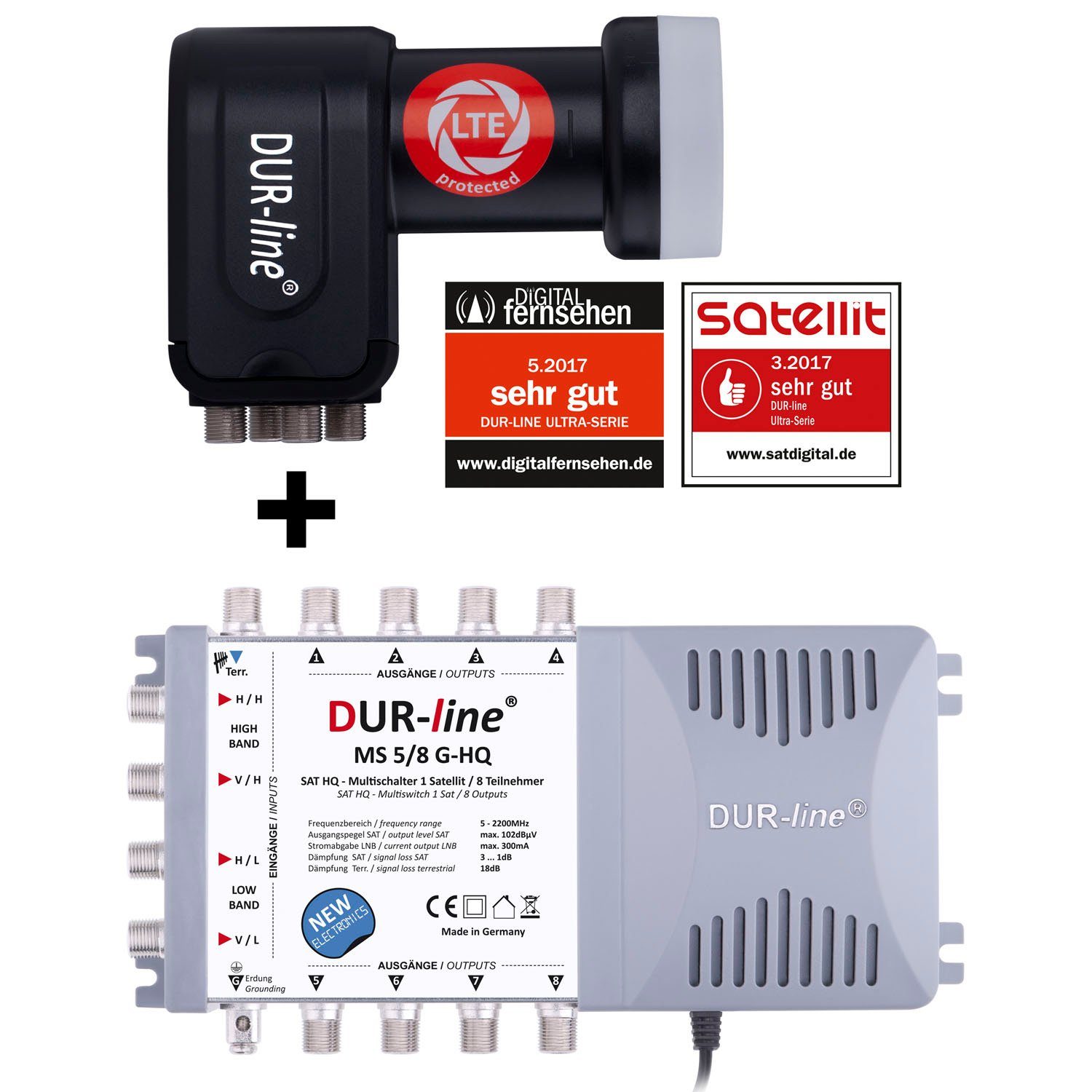 Dur Line Ms 5 8 G Hq Multischalter Anleitung DUR-line DUR-line MS-S 5/8-Q - Multischalter Set SAT-Antenne