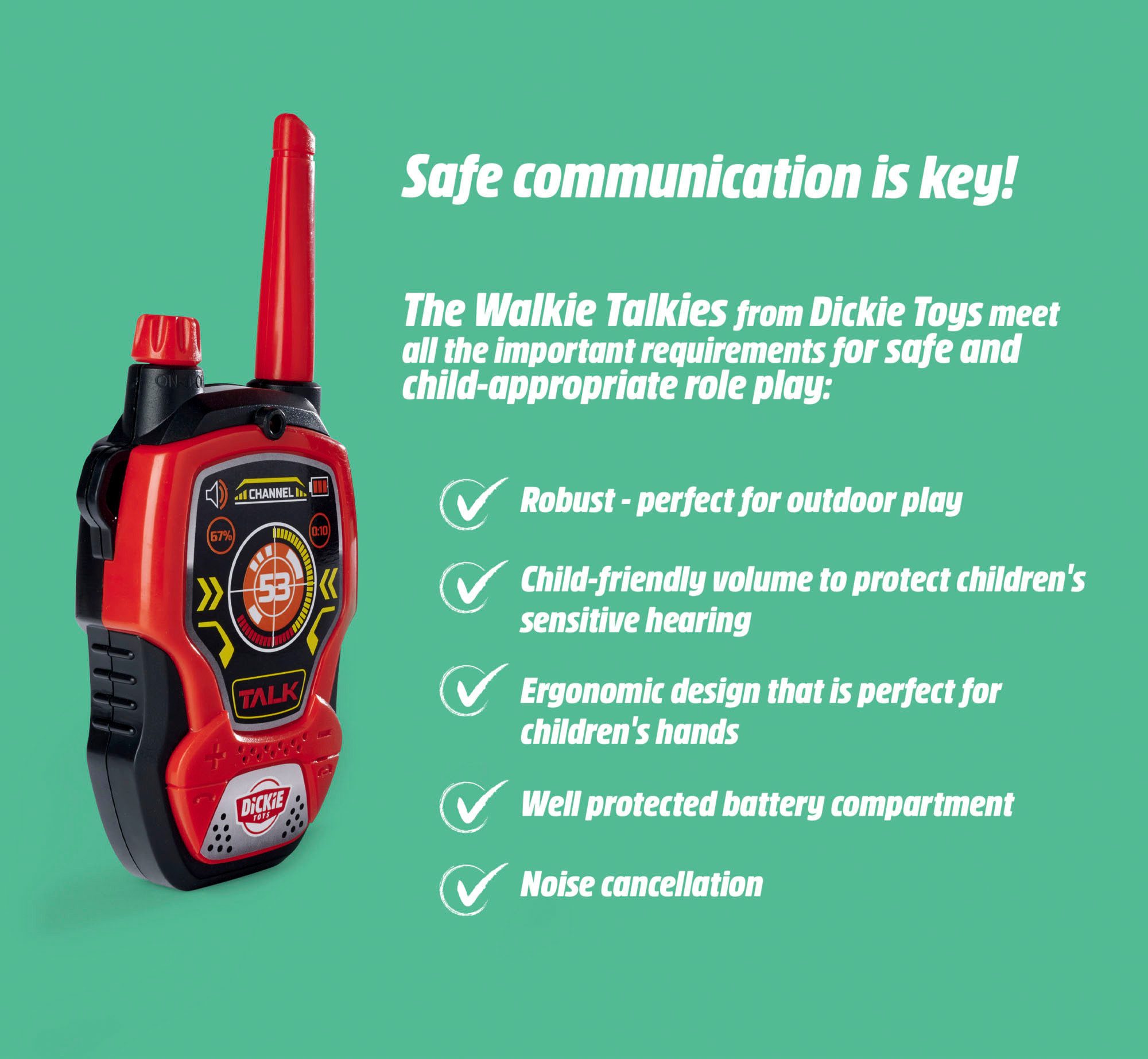 Dickie Toys Walkie Talkie Fun, (Set, 2-St)
