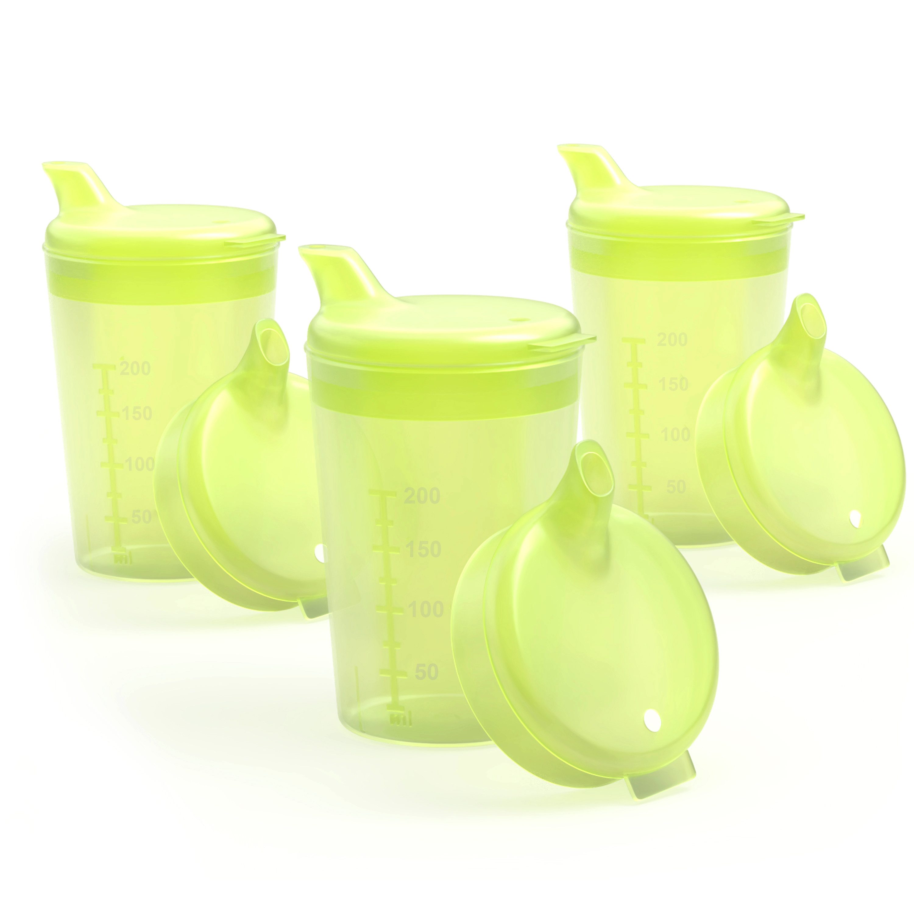 Horn Medical Schnabelbecher 3er Pack Horn Medical Schnabelbecher /Trinkhilfe -Farbe wählbar-, 3-tlg., lebensmittelechtes Polypropylen (PP), bunte & leicht erkenn-/greifbare Optik/Haptik, spülmaschinenfest