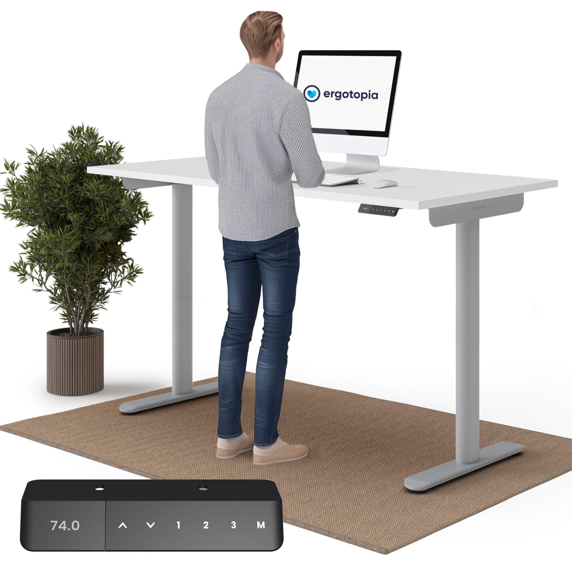 Ergotopia Schreibtisch Desktopia One (elektrisch höhenverstellbarer Schreibtisch)