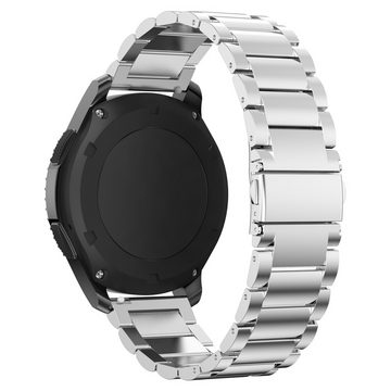 Cadorabo Smartwatch-Armband 22 mm, Smartwatch Ersatzarmband - 22mm - Edelstahl