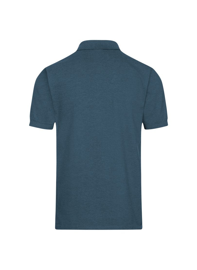 Trigema Poloshirt TRIGEMA Poloshirt jeans-melange Piqué DELUXE