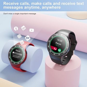 FANSANMY Einfache Bedienung Smartwatch (Android iOS), Intelligente Uhr Optimale Unterstützung für Gesundheitsenthusiasten