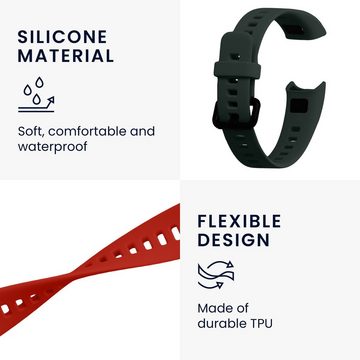 kwmobile Uhrenarmband 2x Sportarmband für Huawei Band 4, Armband TPU Silikon Set Fitnesstracker