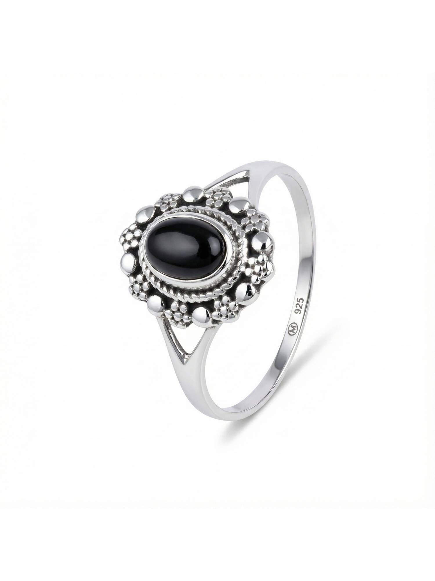 Silberring BUKUR aus 925 Silber mit Onyx